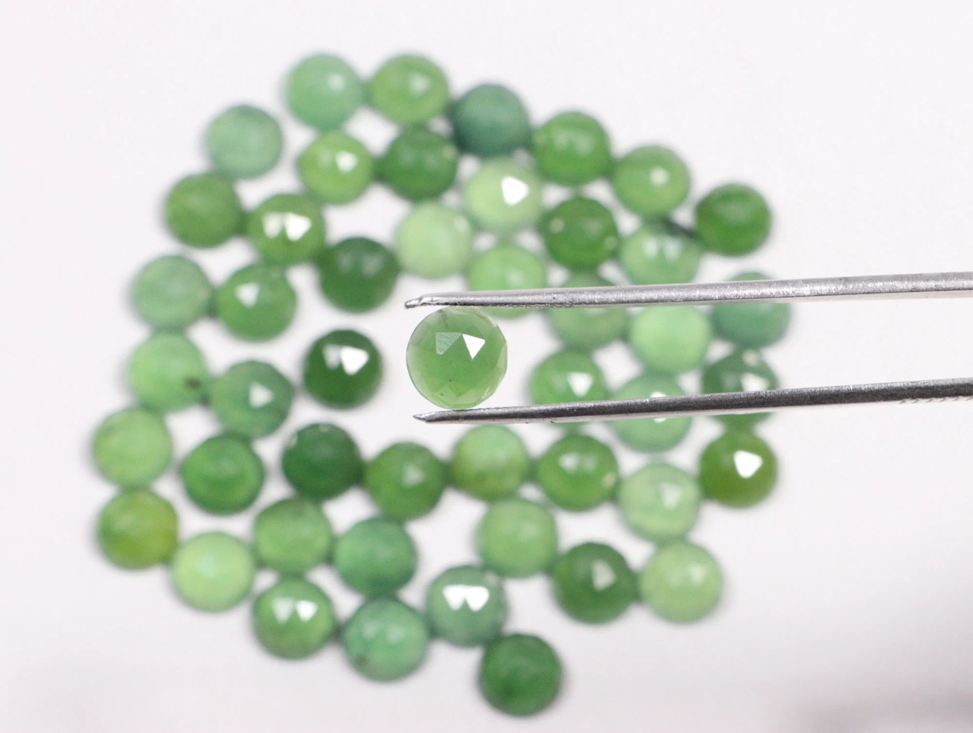 Green Aventurine Faceted Round Loose Gemstone, 8 mm, SKU2232