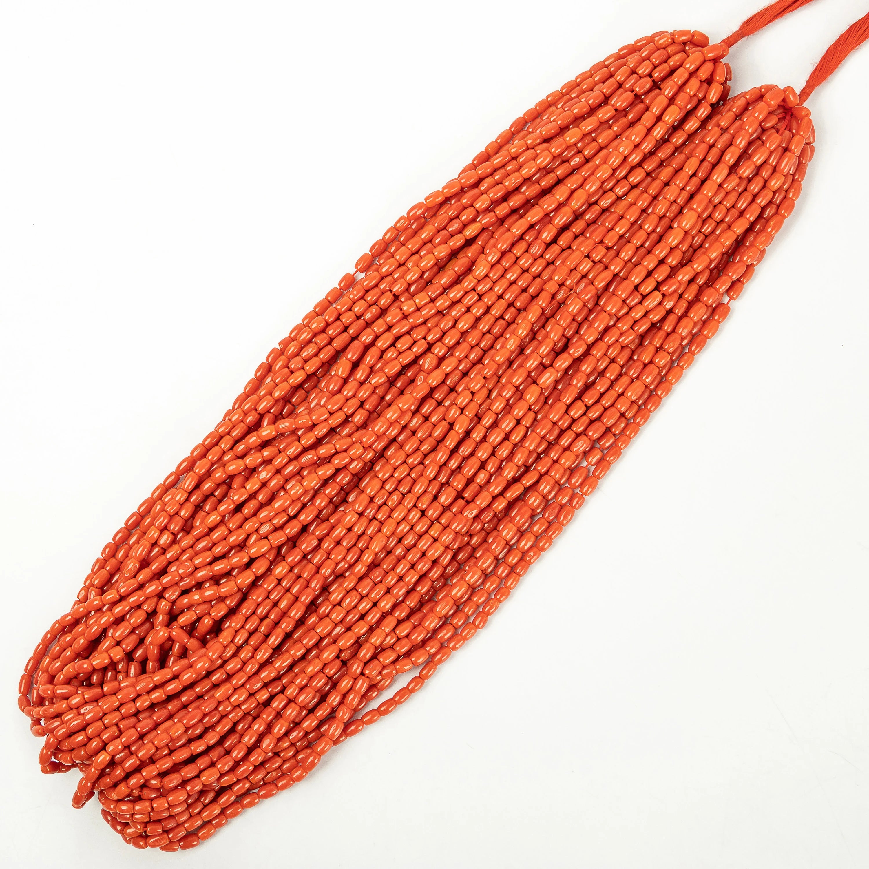 AA Quality Red Coral Smooth Tube Beads, Red Coral Tube Beads, 2189