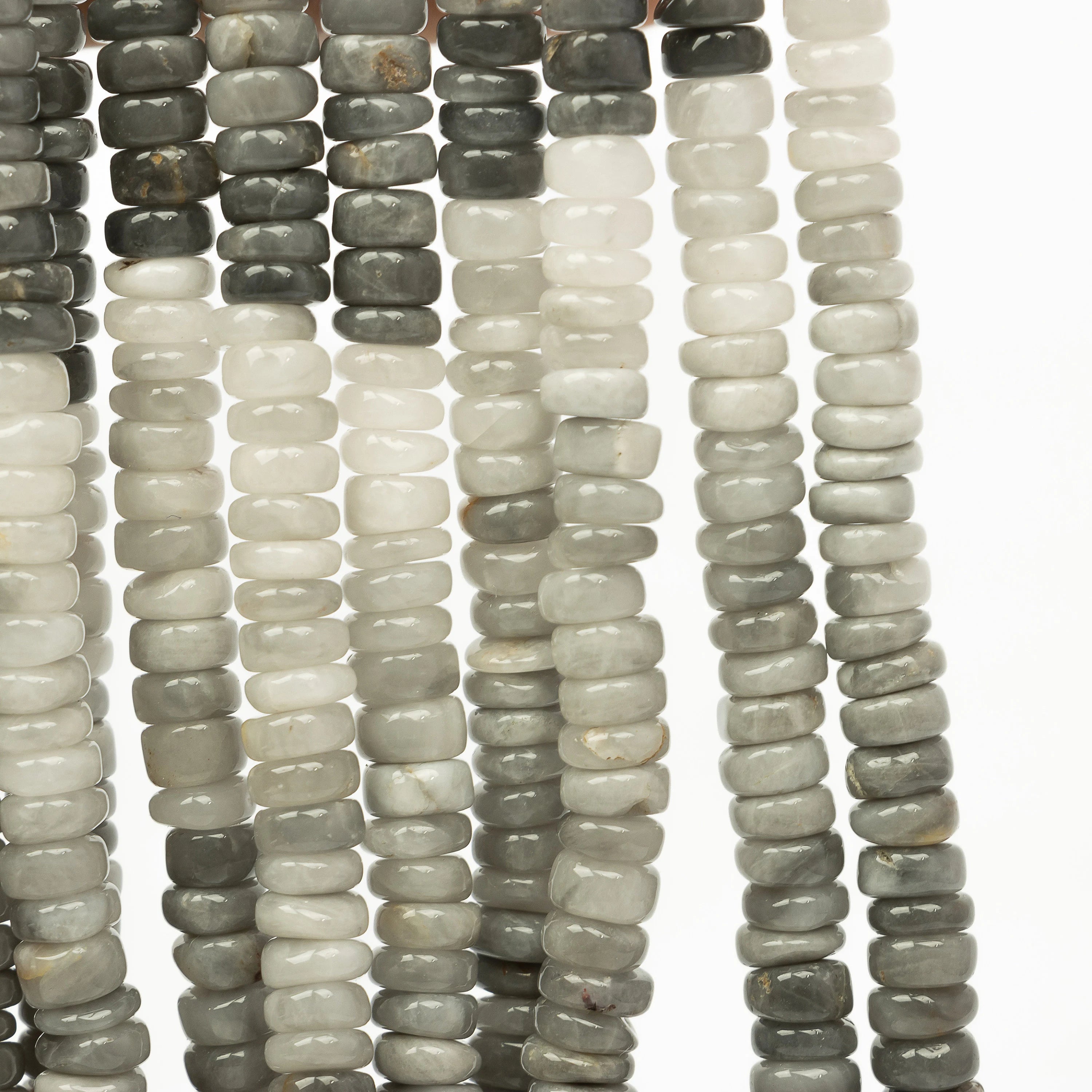 Natural Cat's Eye Smooth Tyre Beads, Cat's Eye Heishi Beads, SKU2207