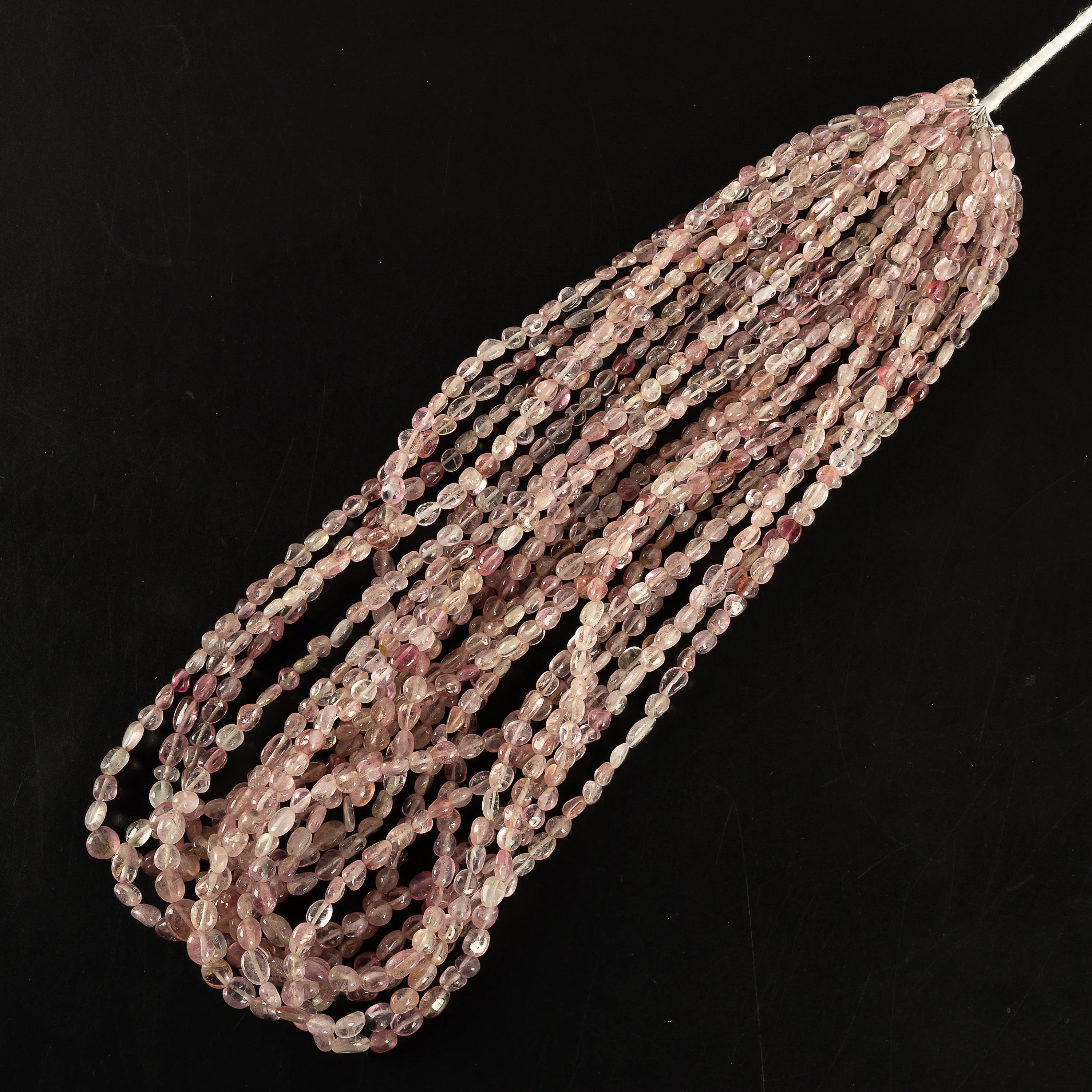 Natural Pink Tourmaline Smooth Multi Shape Gemstone Beads, SKU2260