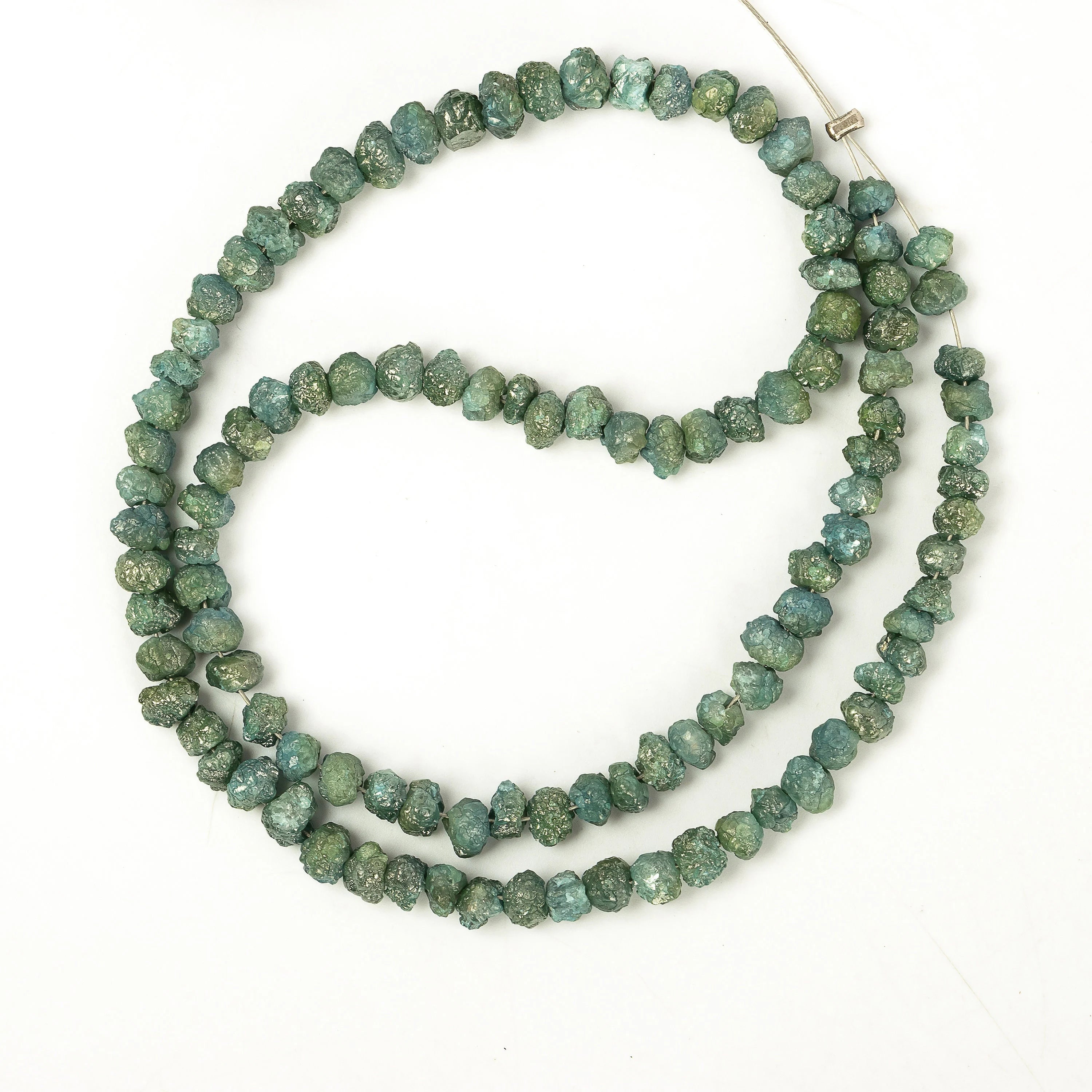 Blue Uncut Diamond Beads, Blue Diamond Organic Raw Beads, SKU2266