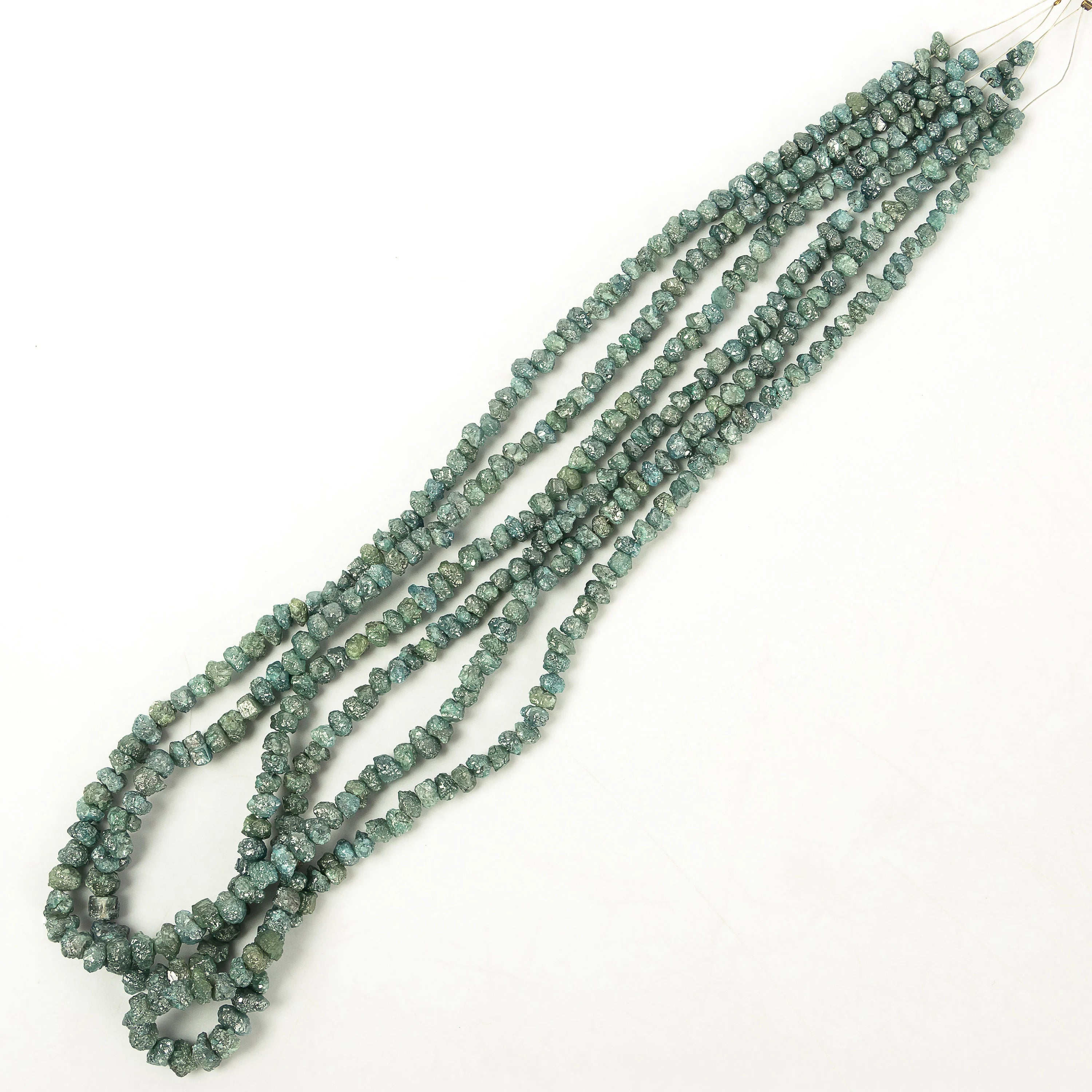 Green Diamond Uncut Beads, Rough Diamond Beads, SKU2269