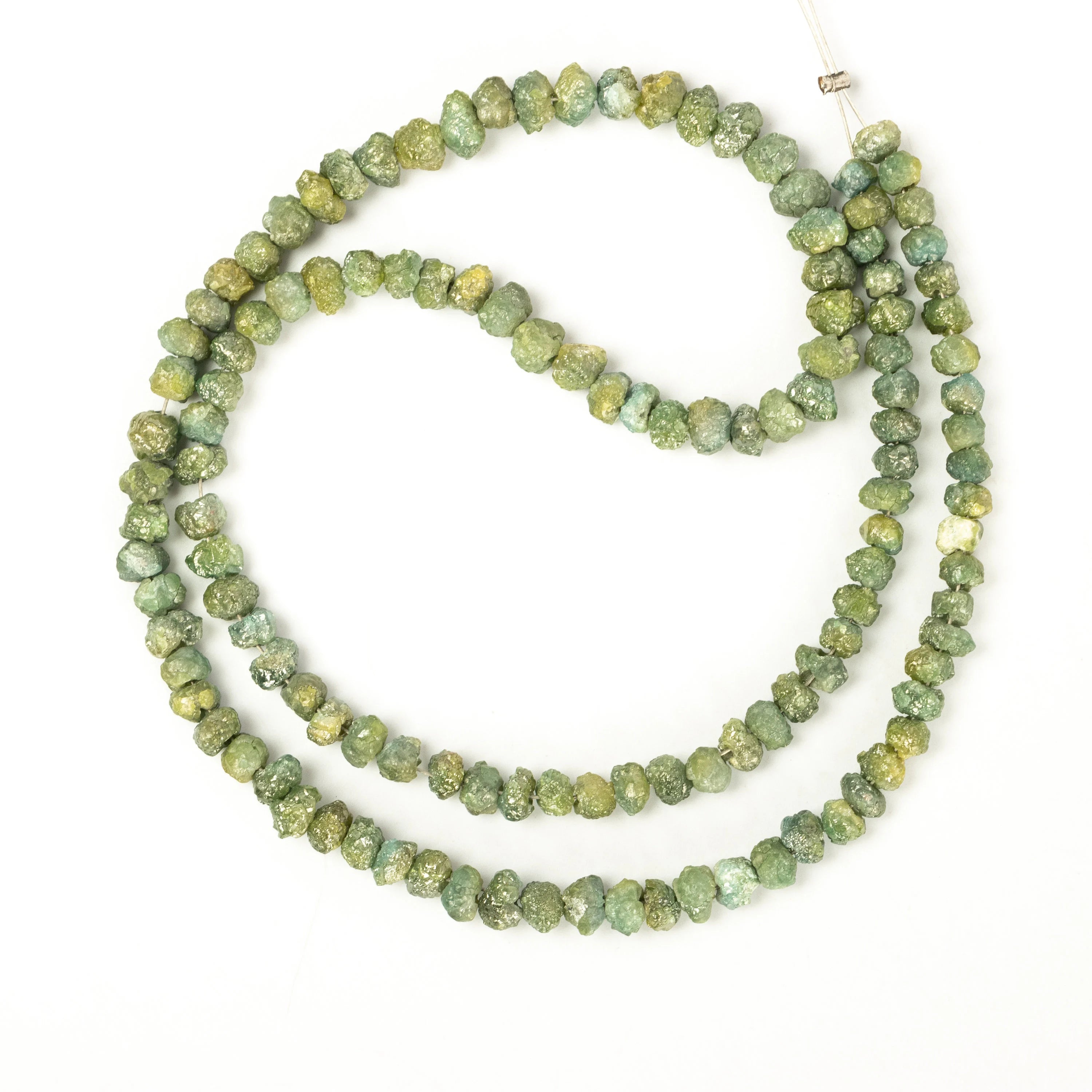 Natural Rare Green Diamond Uncut Rough Beads, Organic Raw Diamond Uncut Jewelry Making, SKU2265