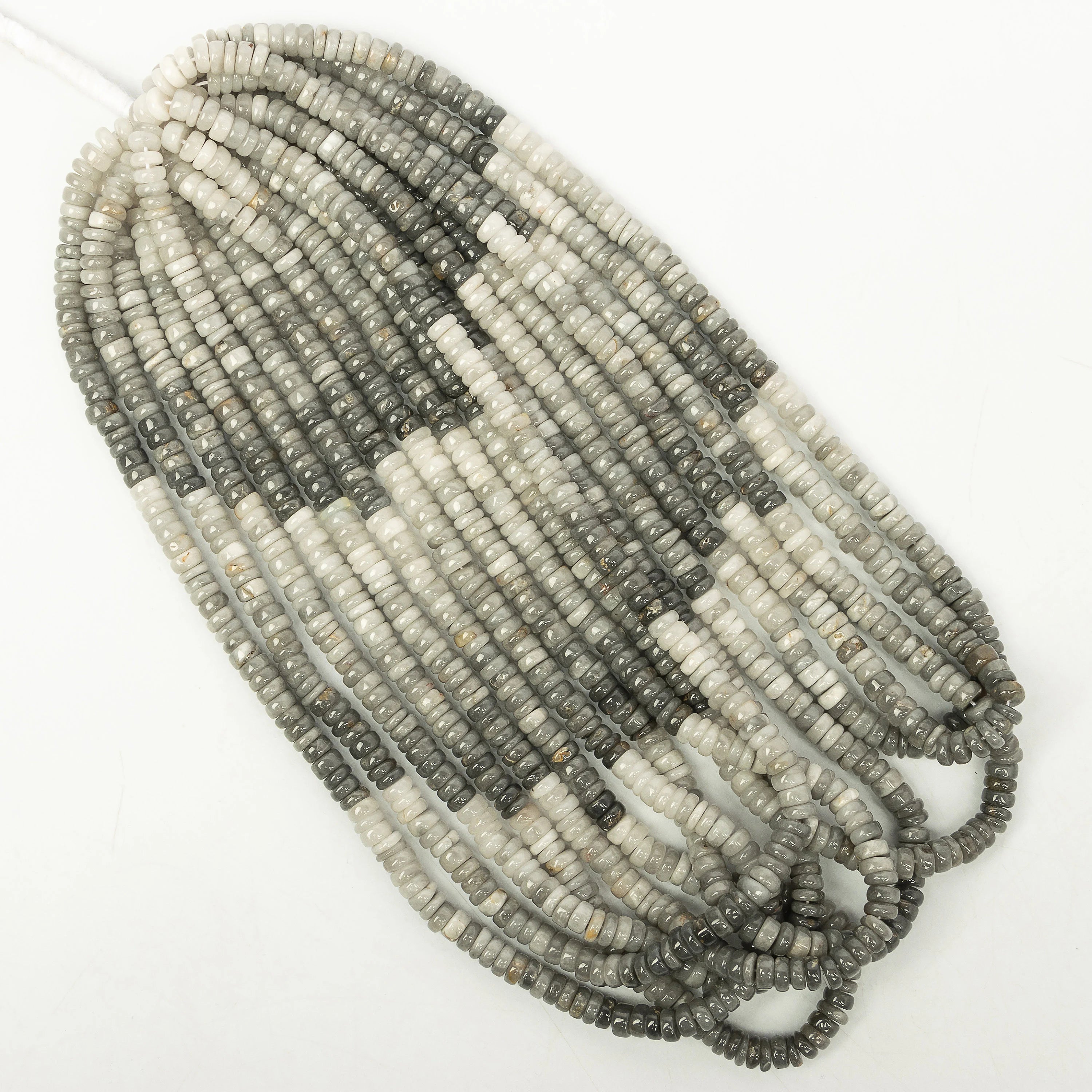 Natural Cat's Eye Smooth Tyre Beads, Cat's Eye Heishi Beads, SKU2207