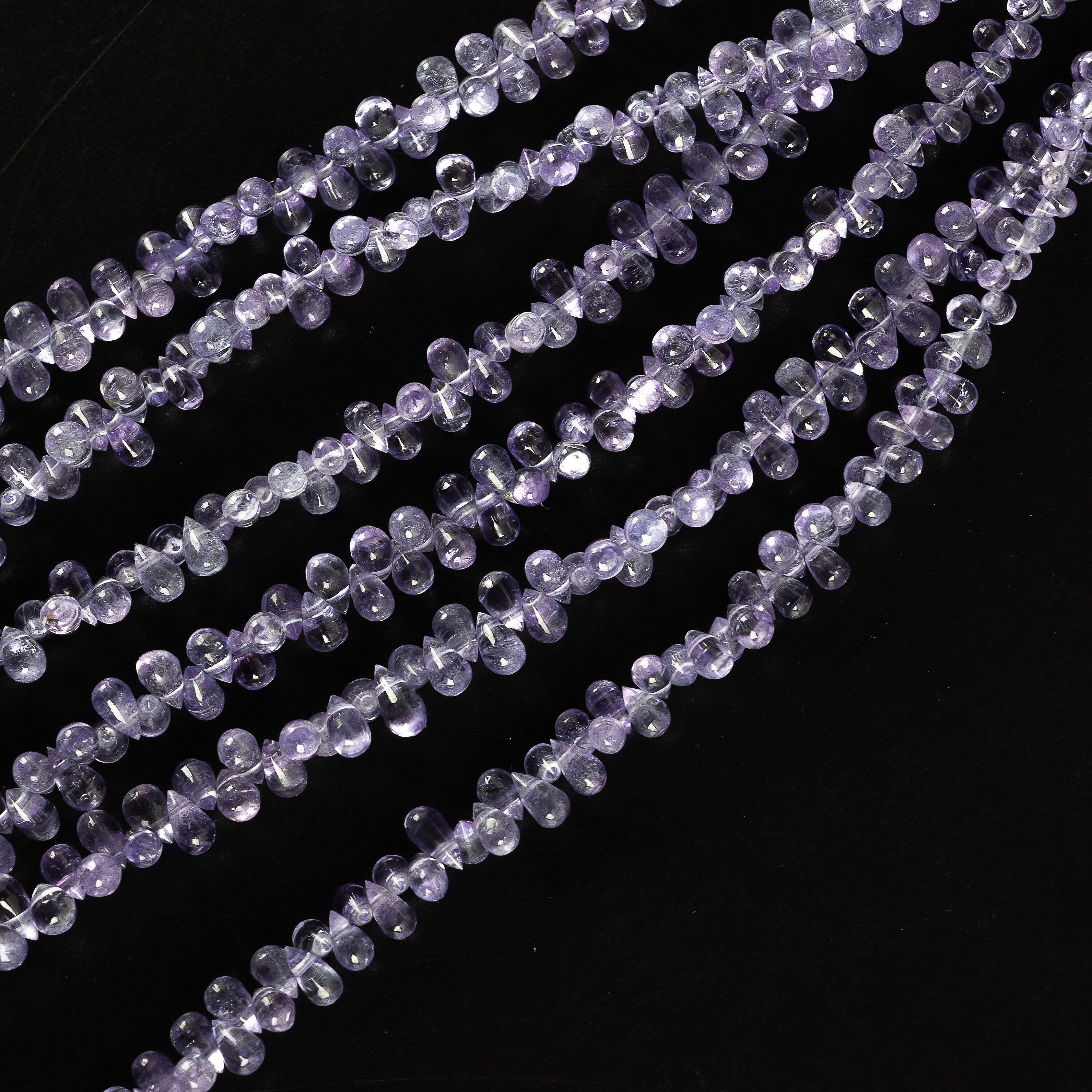 Natural Tanzanite Smooth Drops Beads, 2x2.5 To 3x4 mm, SKU2245