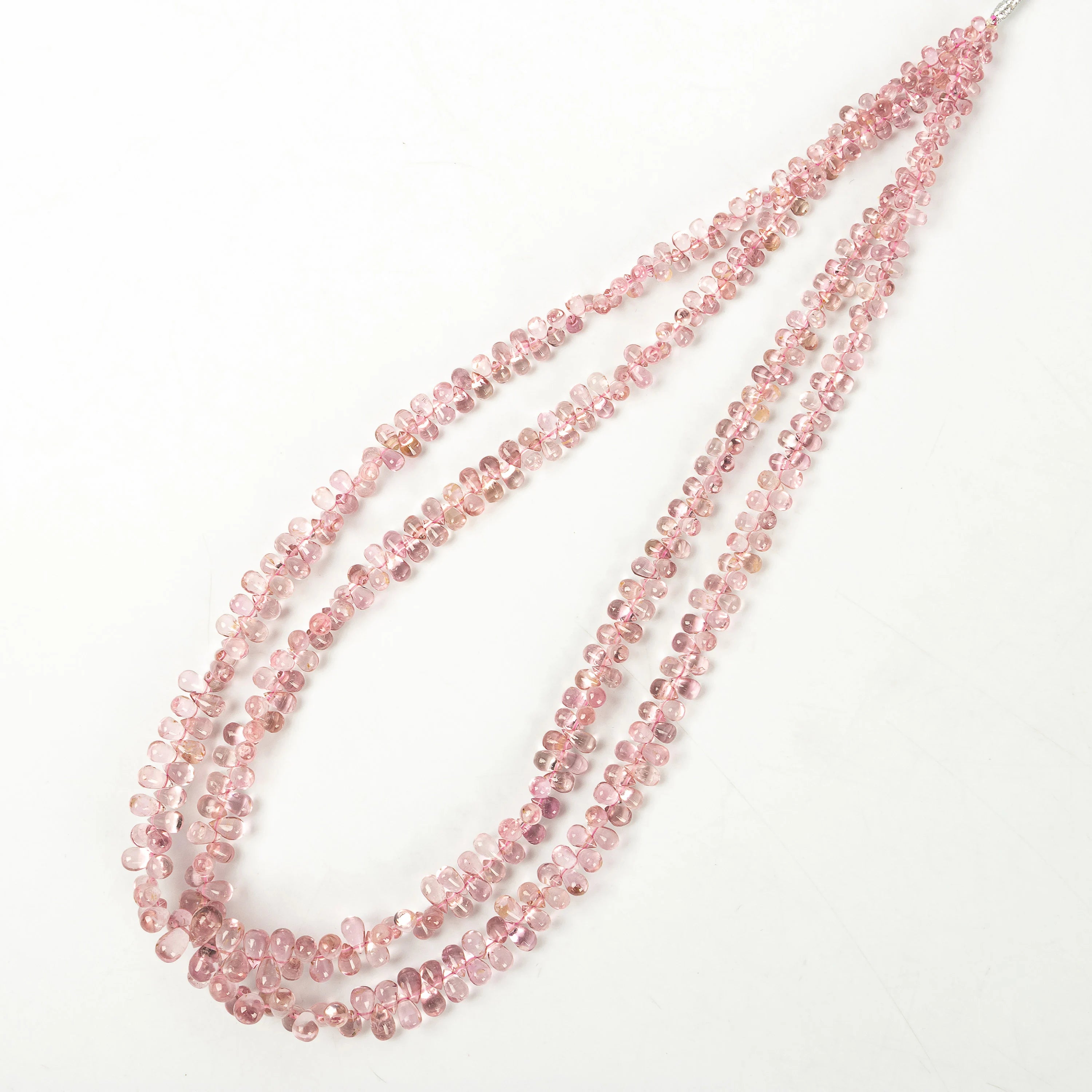 Pink Tourmaline Smooth Teardrop Beads, 2x3 mm To 4.5x8 mm Beads, SKU2250