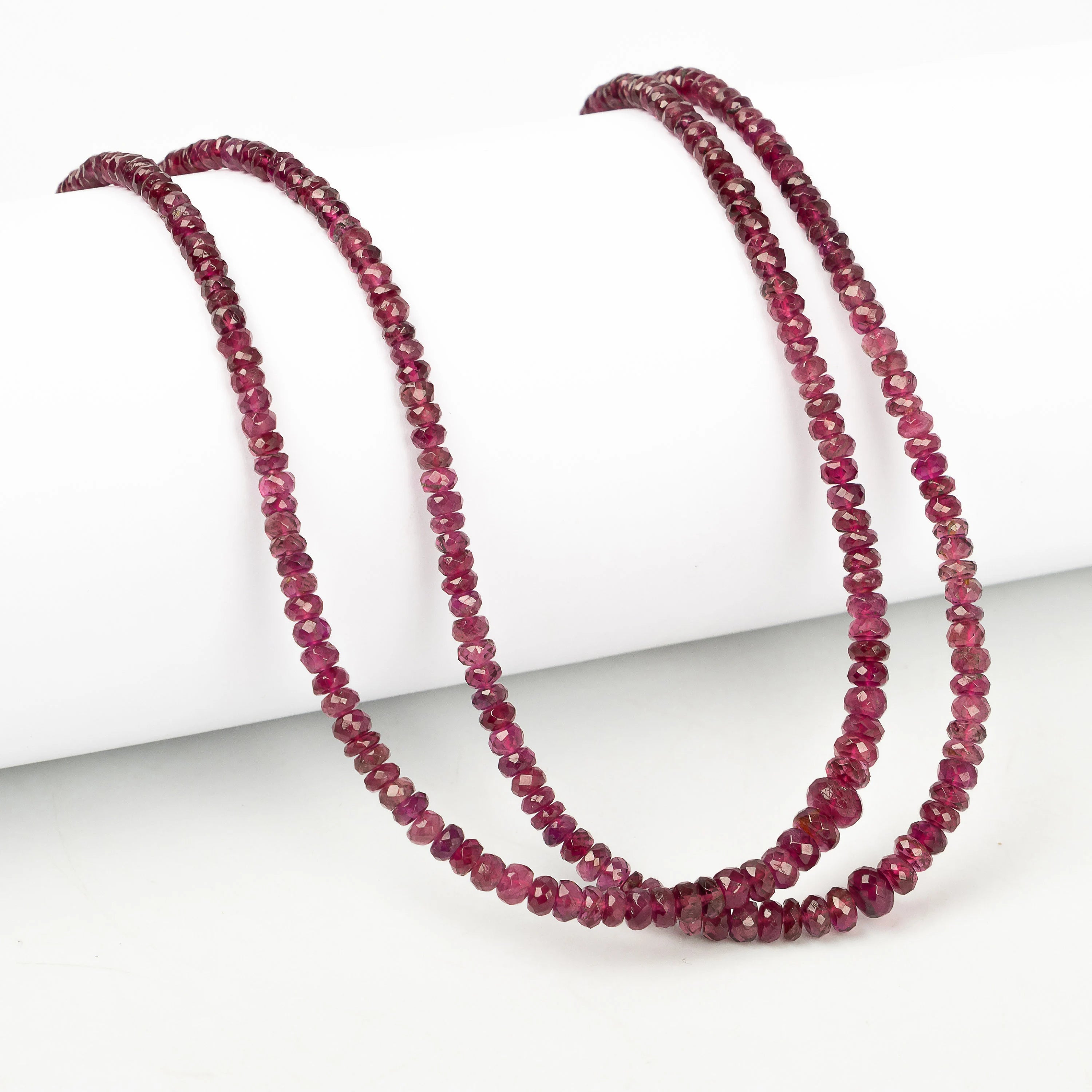 Pink Tourmaline Beads, Rubellite Tourmaline Faceted Beads, 2.5 To 4.5 mm, SKU2253