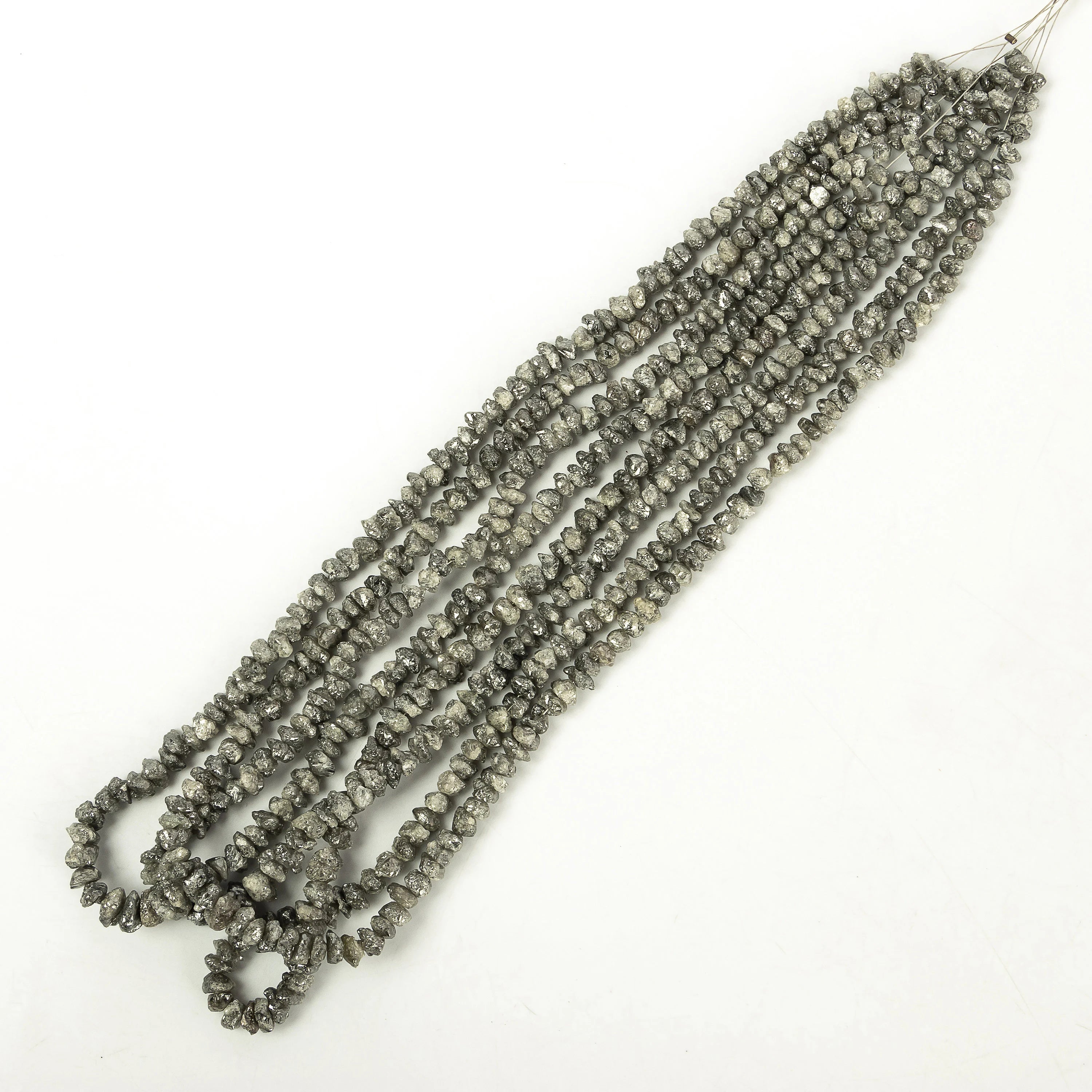 Grey Diamond Uncut Beads, Rough Diamond Uncut Beads, SKU2267