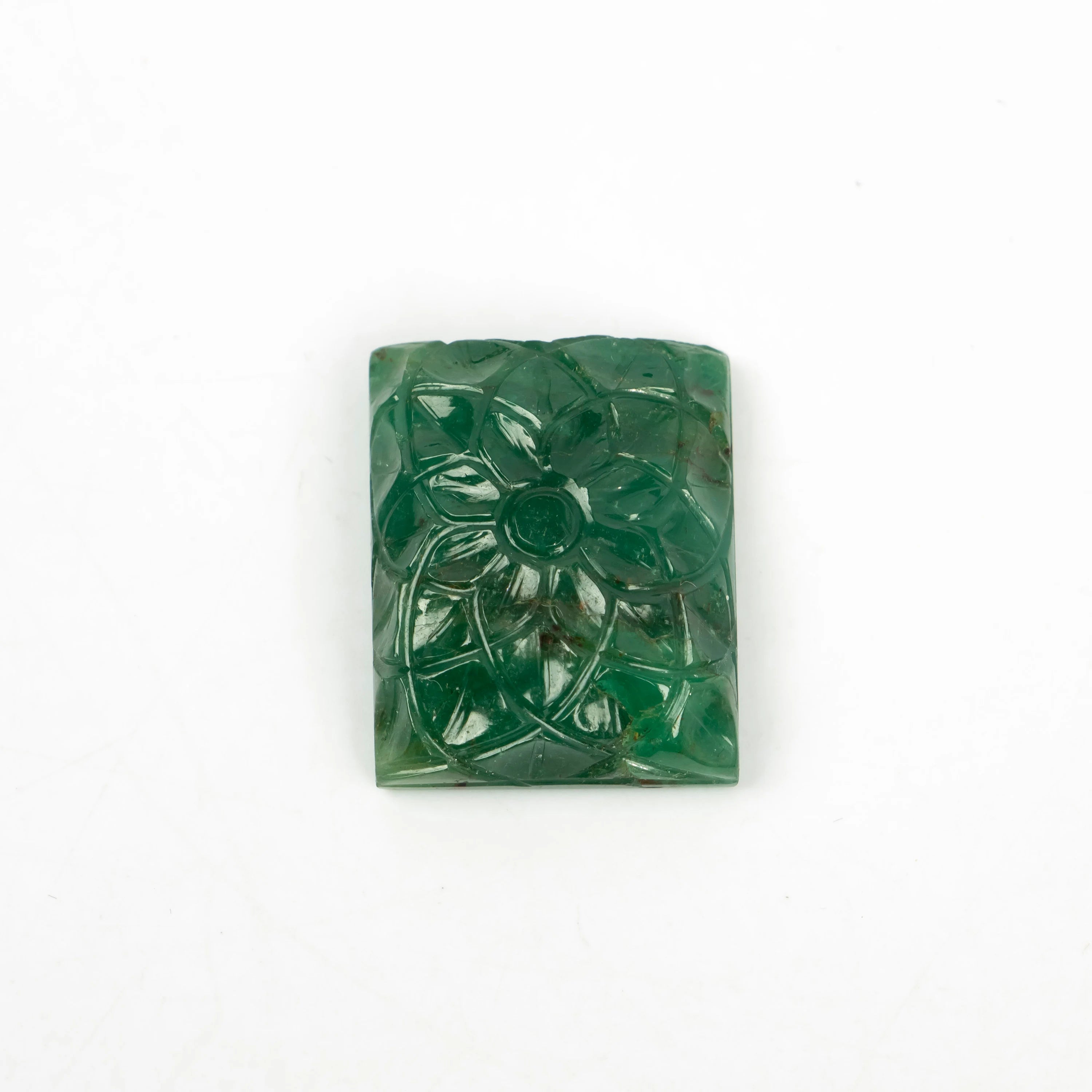 Natural Emerald Fancy Shape Gemstone, Emerald Fancy Carving Loose Gemstone, Emerald Jewelry Making Handmade Carving Gemstone SKU 2302
