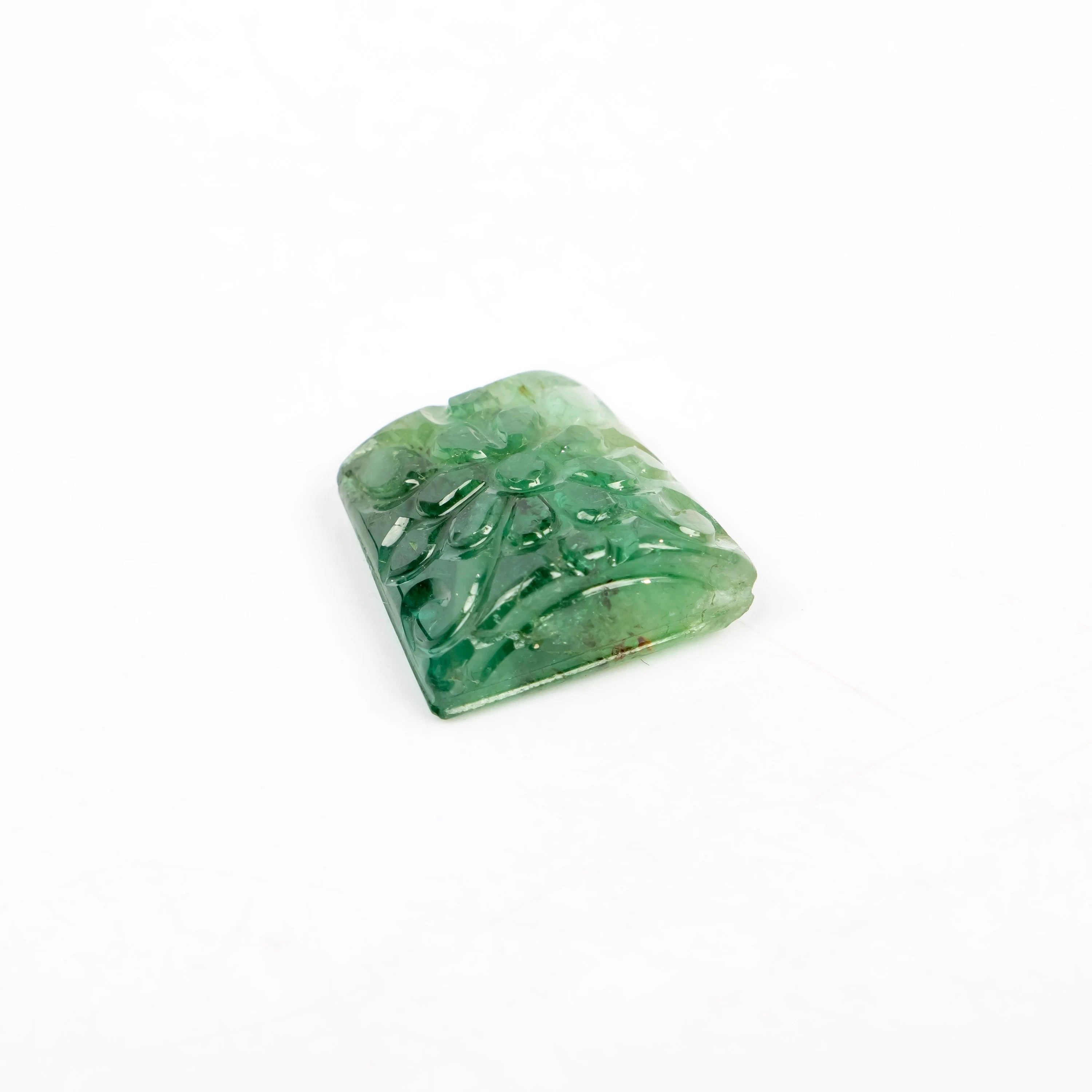 Natural Emerald Fancy Shape Gemstone, Emerald Fancy Carving Loose Stone, SKU2277