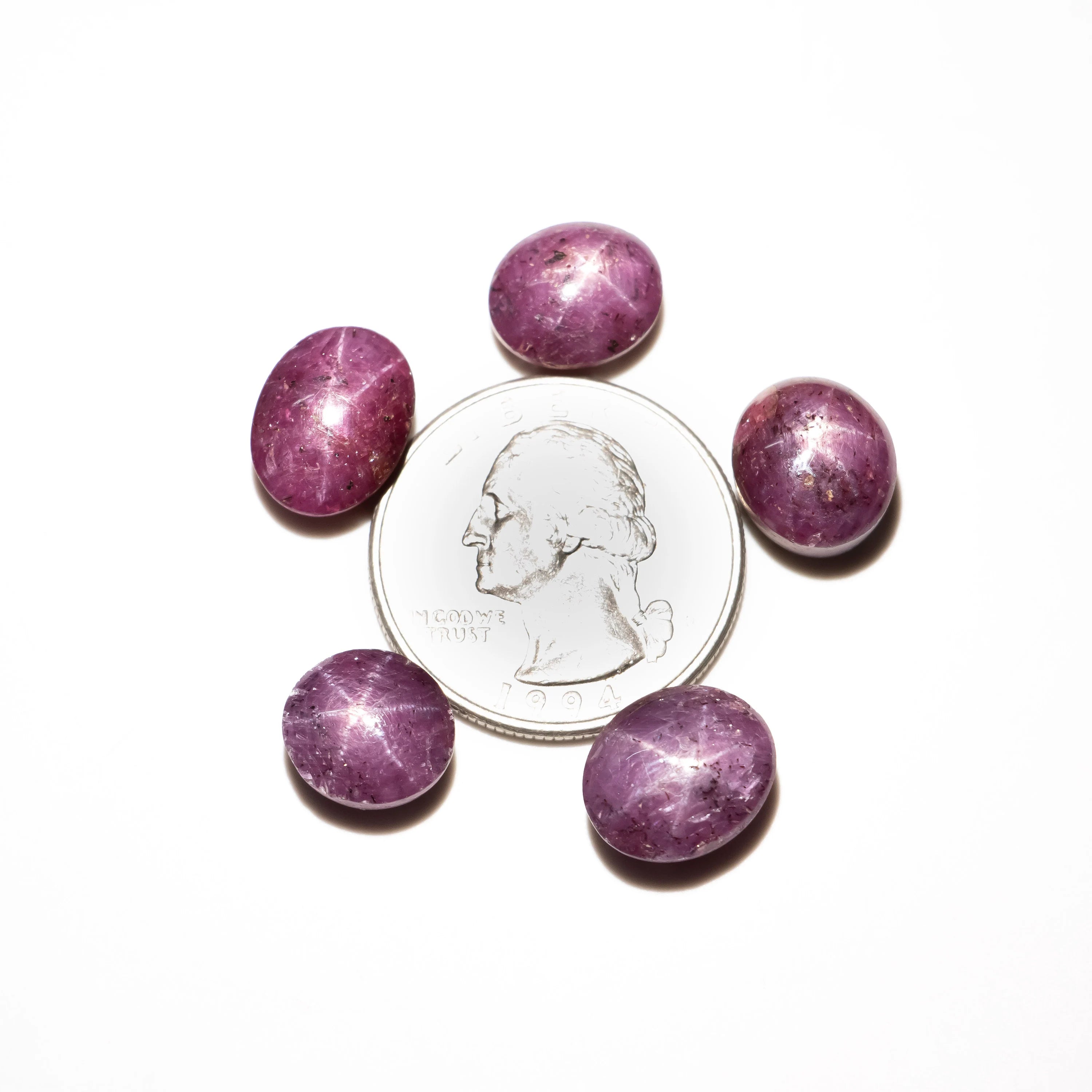 Ruby Star Calibrated Oval Cabs Loose Gemstone, Star Ruby Oval Cabochon, SKU2325