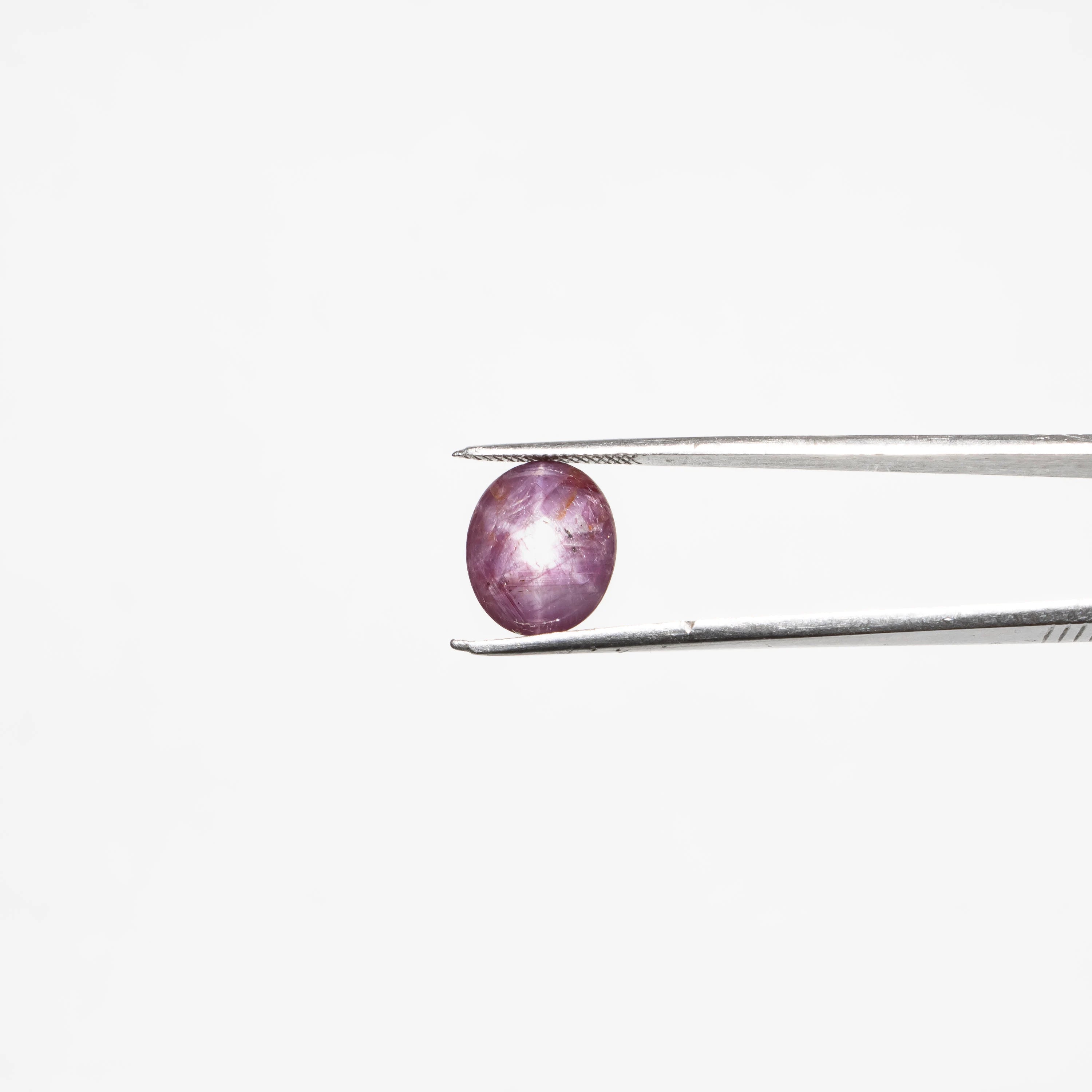 Natural Star Ruby Calibrated Oval Cabochon, 10x12 mm Cabs, SKU2331