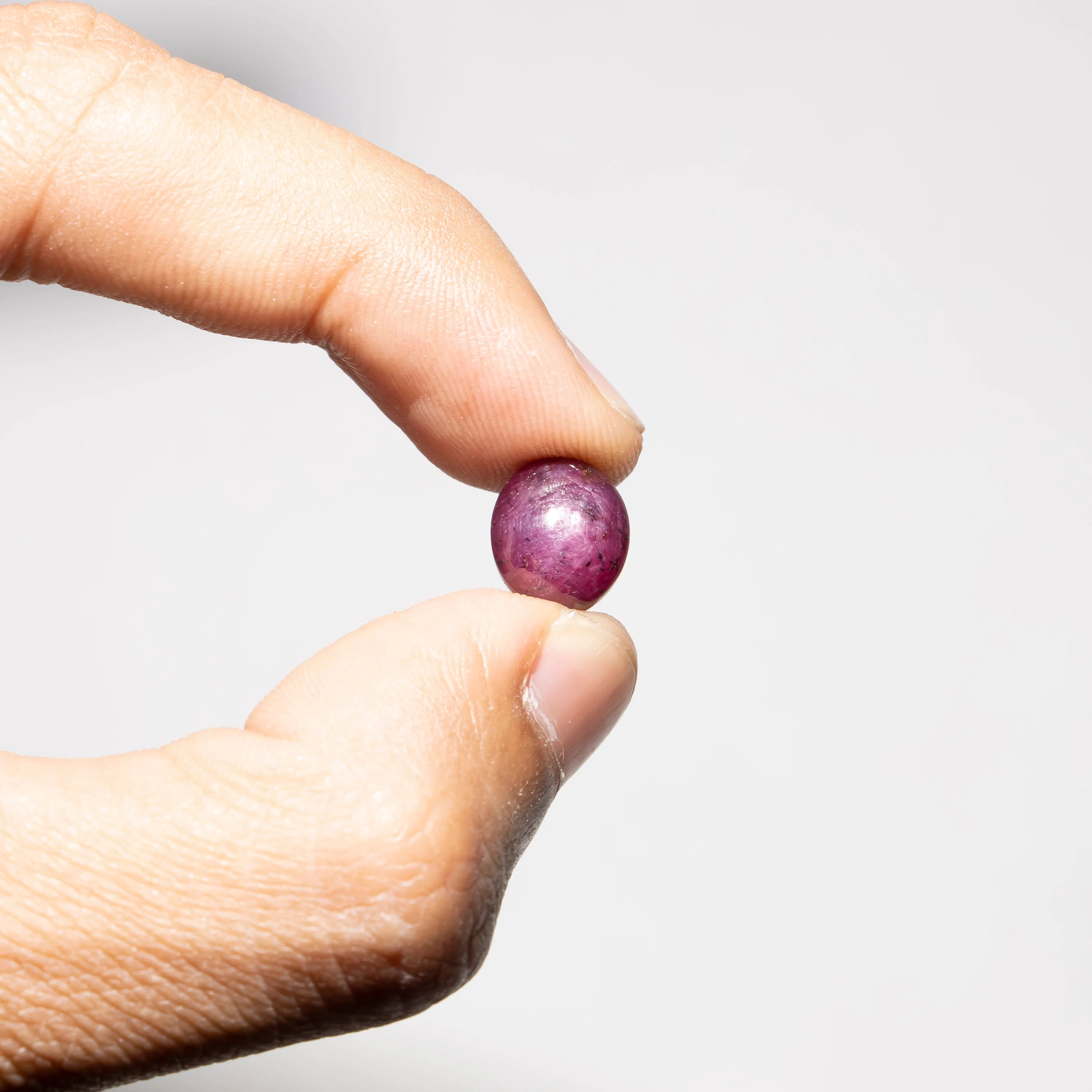 Natural Star Ruby Cabochon, Smooth Oval Cabochons, 9x11 mm Oval Shape Ruby, SKU2330