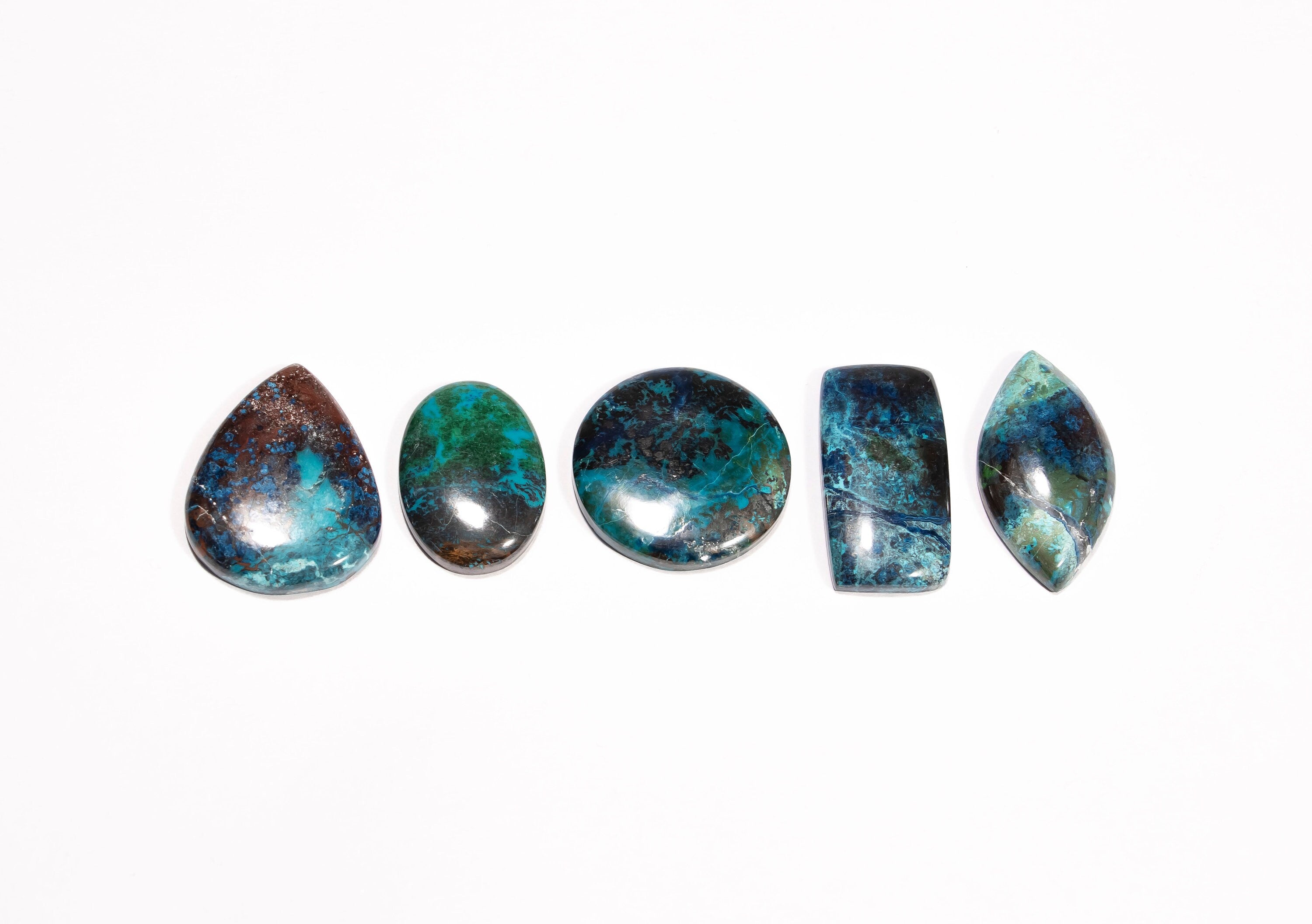 Shattuckite Smooth Cabochon, Shattuckite Mix Shape Cabochon Gemstone, SKU2357
