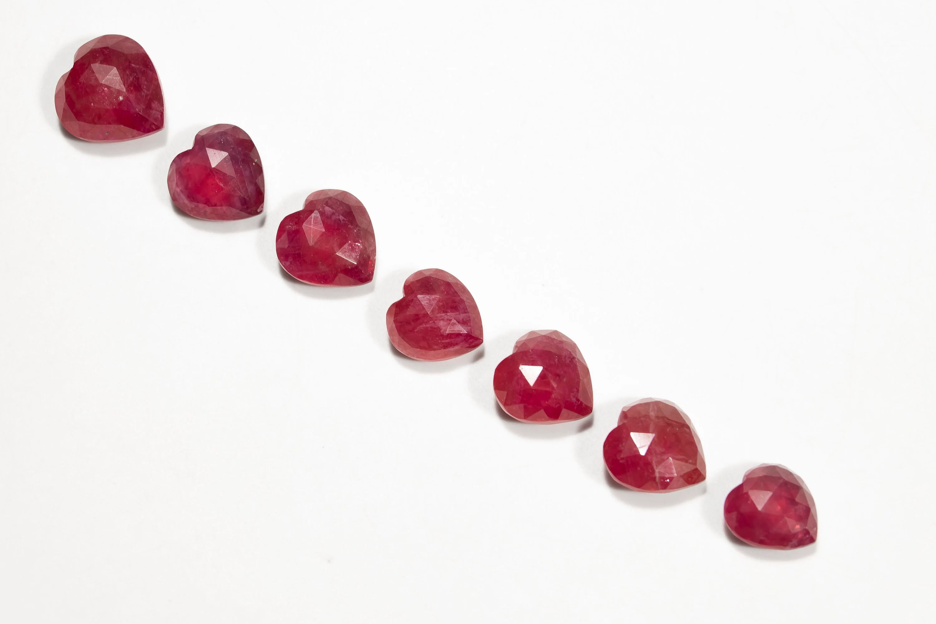 Unique AA Quality Ruby Heart Shape Gemstone Natural Red Ruby, SKU2343