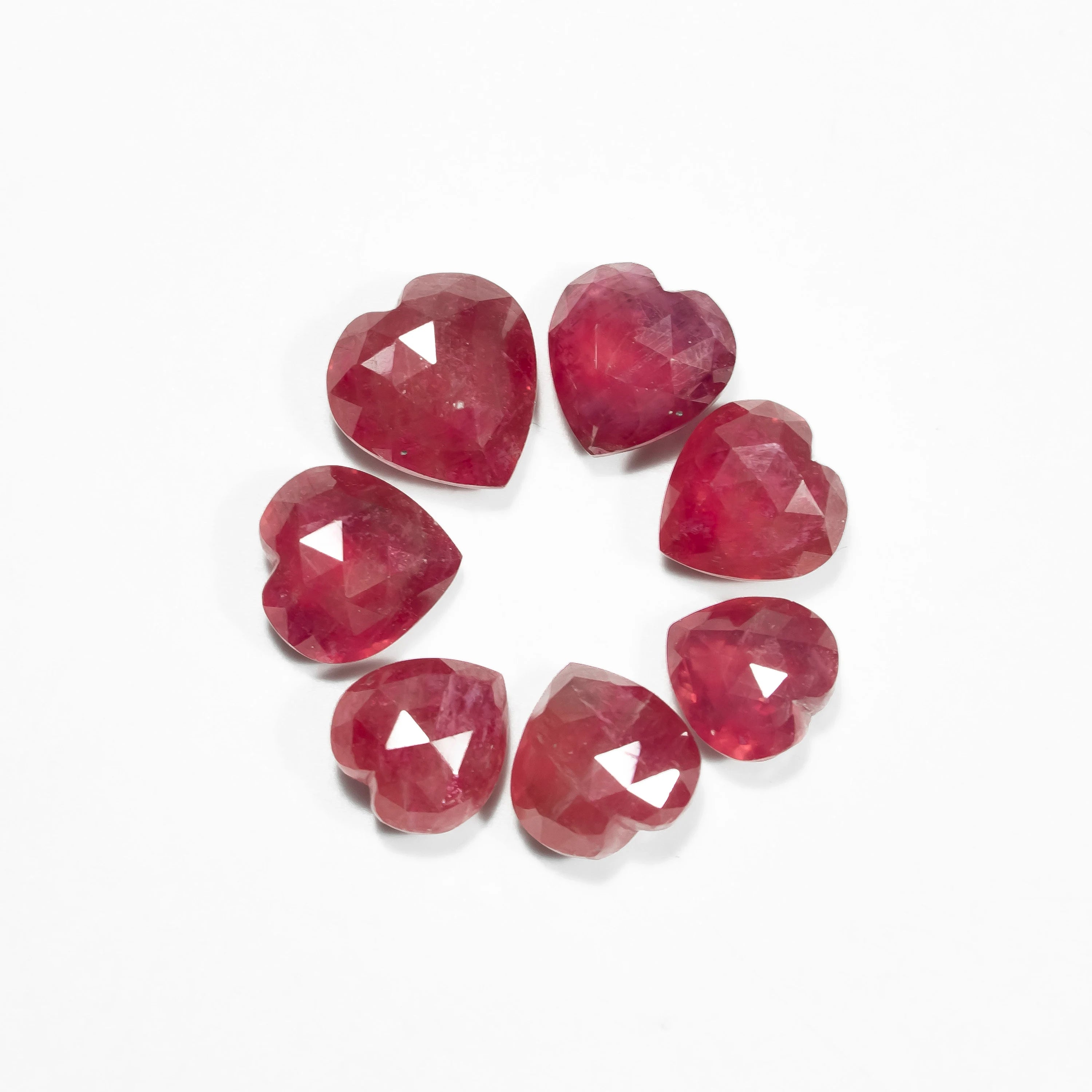 Unique AA Quality Ruby Heart Shape Gemstone Natural Red Ruby, SKU2343