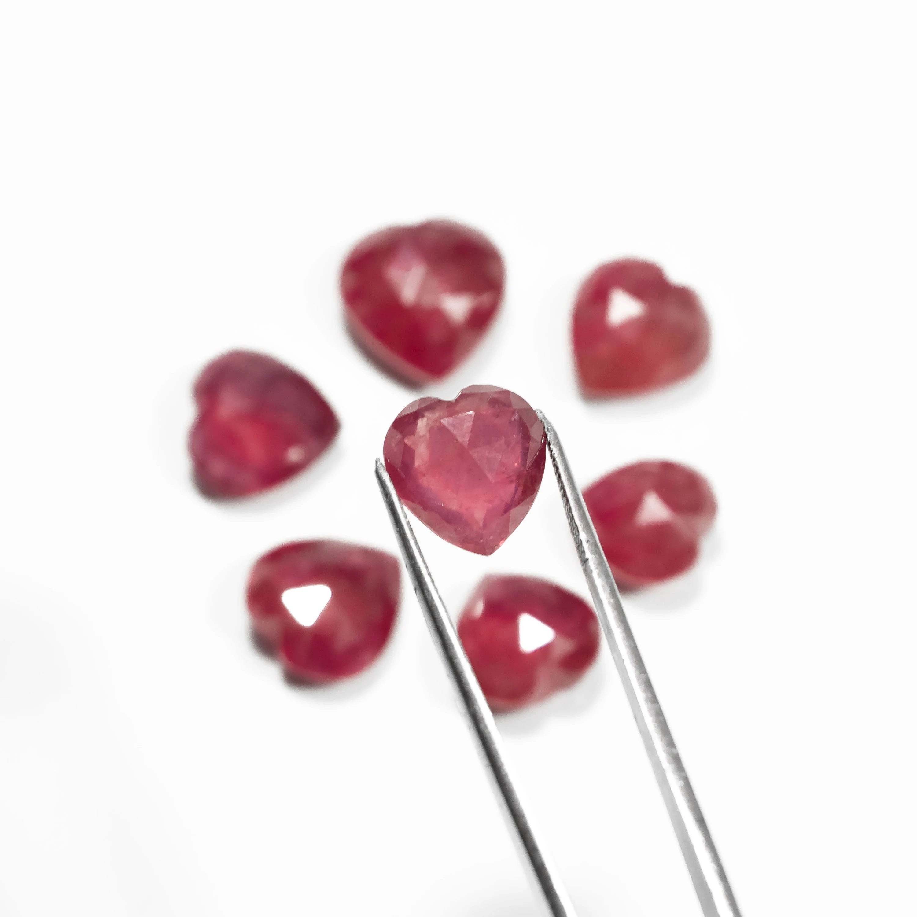 Unique AA Quality Ruby Heart Shape Gemstone Natural Red Ruby, SKU2343