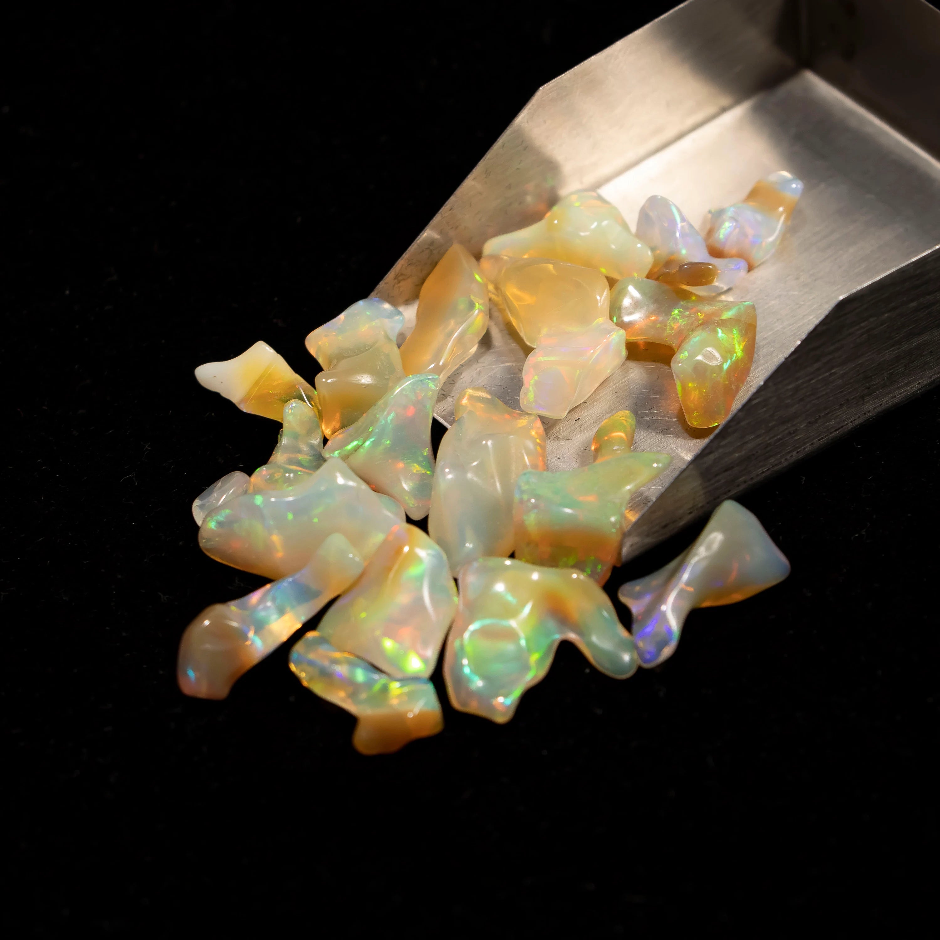 Ethiopian Opal Smooth Unshaped Free Forms, 3.5x6 mm To 10x19 mm, SKU2339