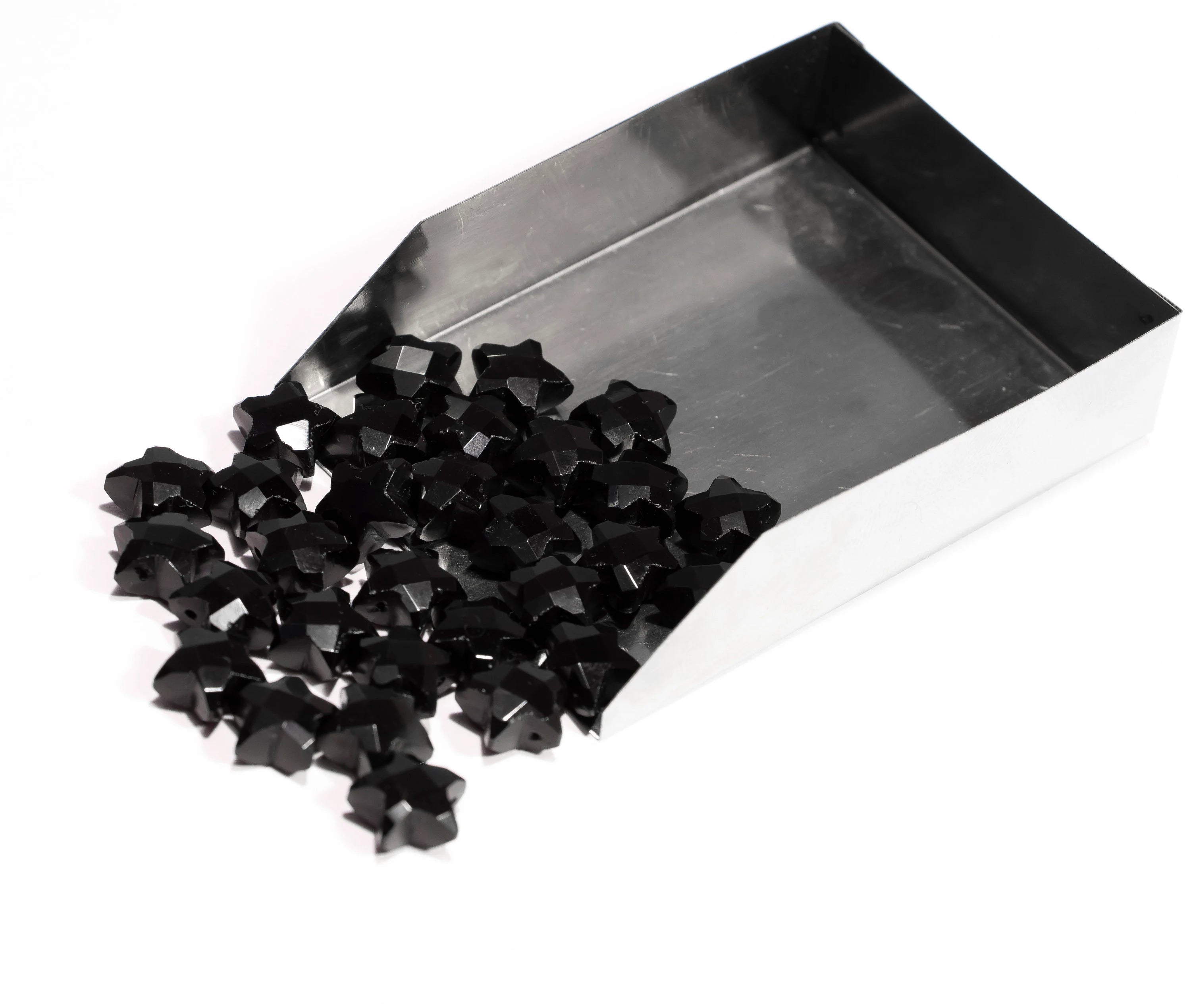 AA Quality Black Onyx Faceted Star Gemstone, Star Onyx Craft Jewelry Making Gemstone, SKU2390