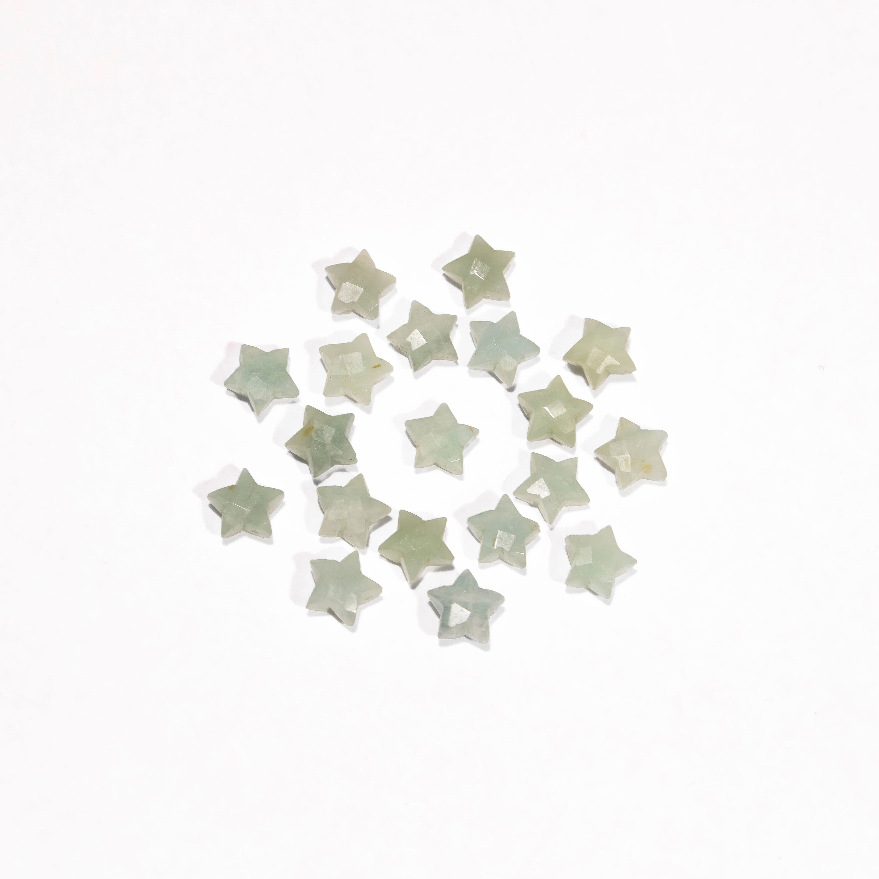 Aquamarine Faceted Star Gemstone Beads, AA Quality Aqua Star Shape Stone For Jewelry, SKU2398