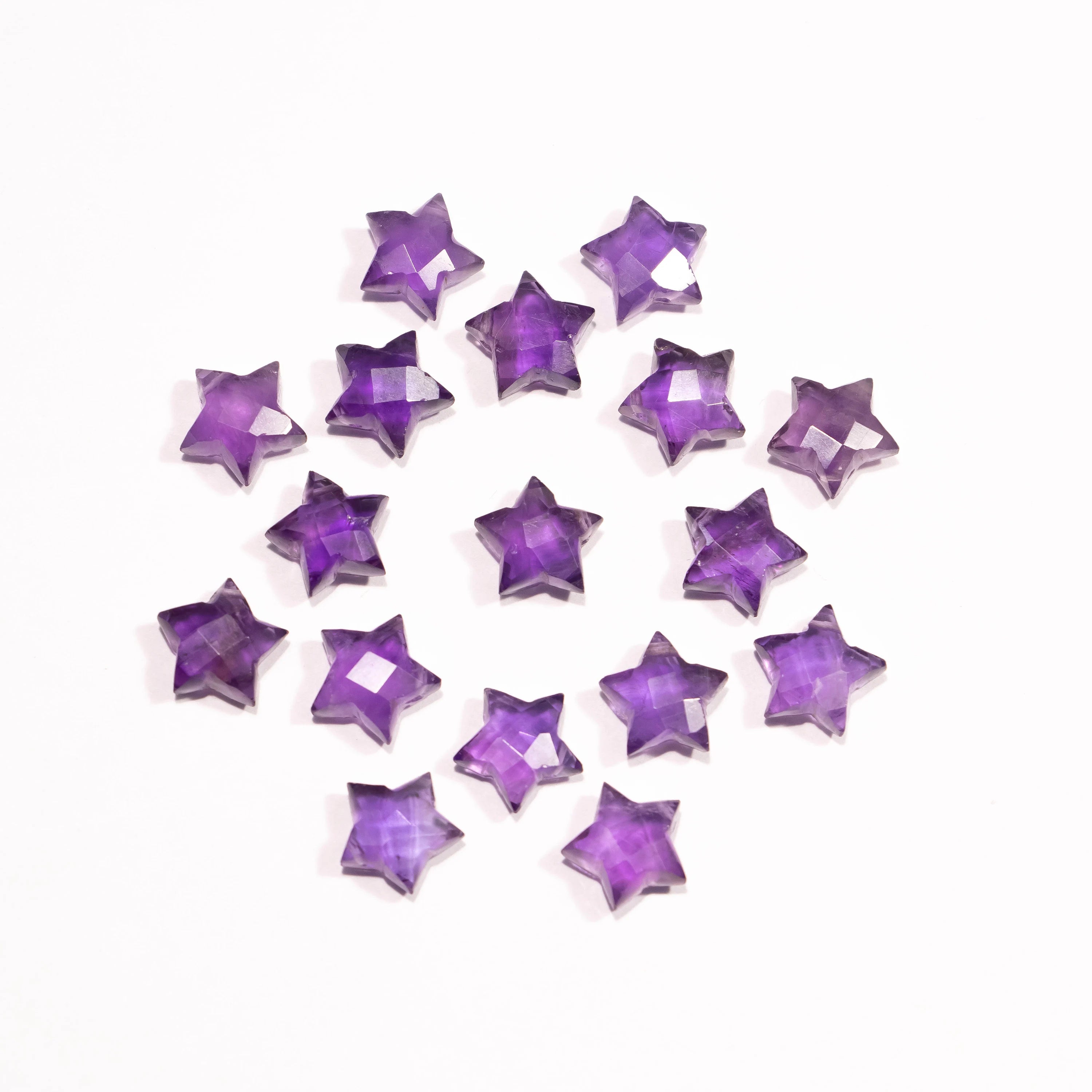AA Quality Amethyst Faceted Star Gemstone, Amethyst Star stone, SKU2393