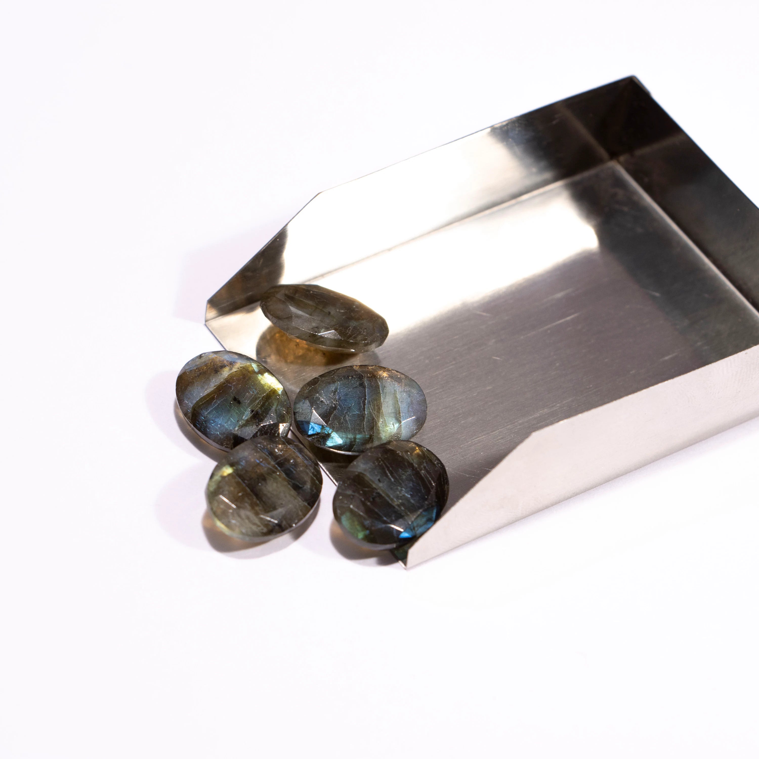 Labradorite Faceted Oval Shape Cabochon, Labradorite Oval Cabs Ring Stone, Loose Gemstone, Labradorite Jewelry Making Gemstone