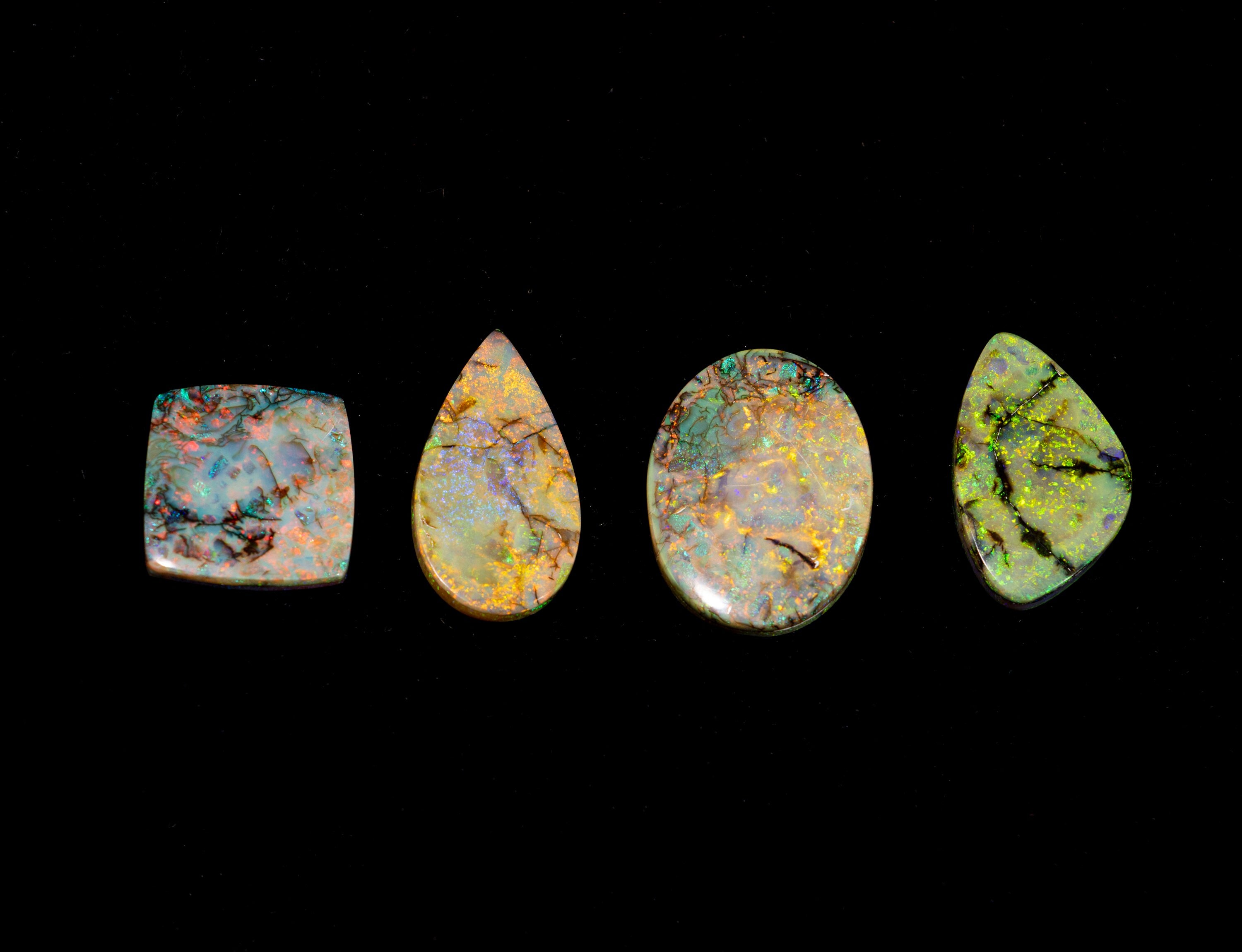 Natural Sterling Opal Smooth Cabochon, Unique Opal Loose Gemstone, SKU2356