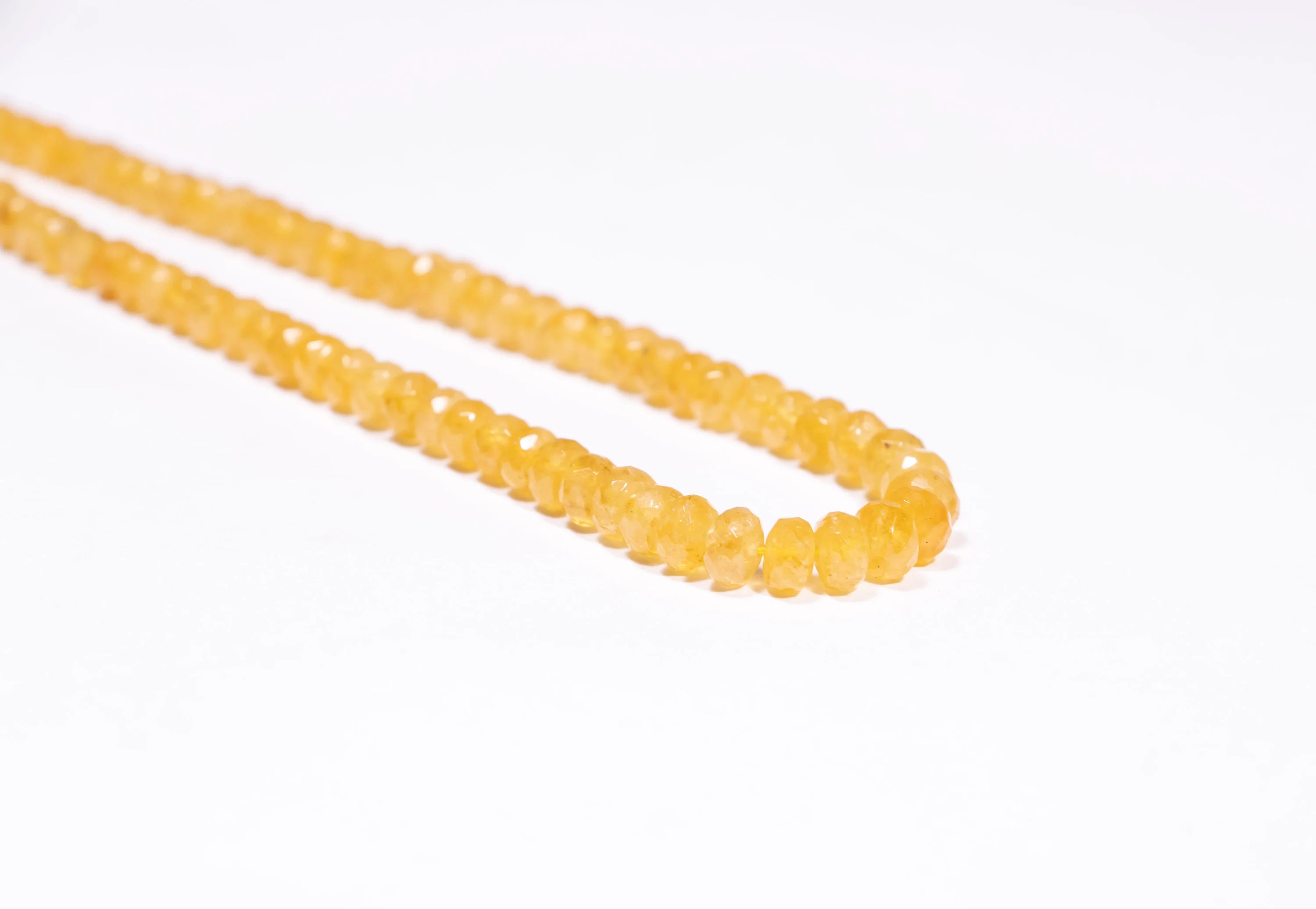 AA Quality Yellow Aquamarine Heliodor Faceted Beads, 3.5 mm To 6 mm Beads, SKU2410