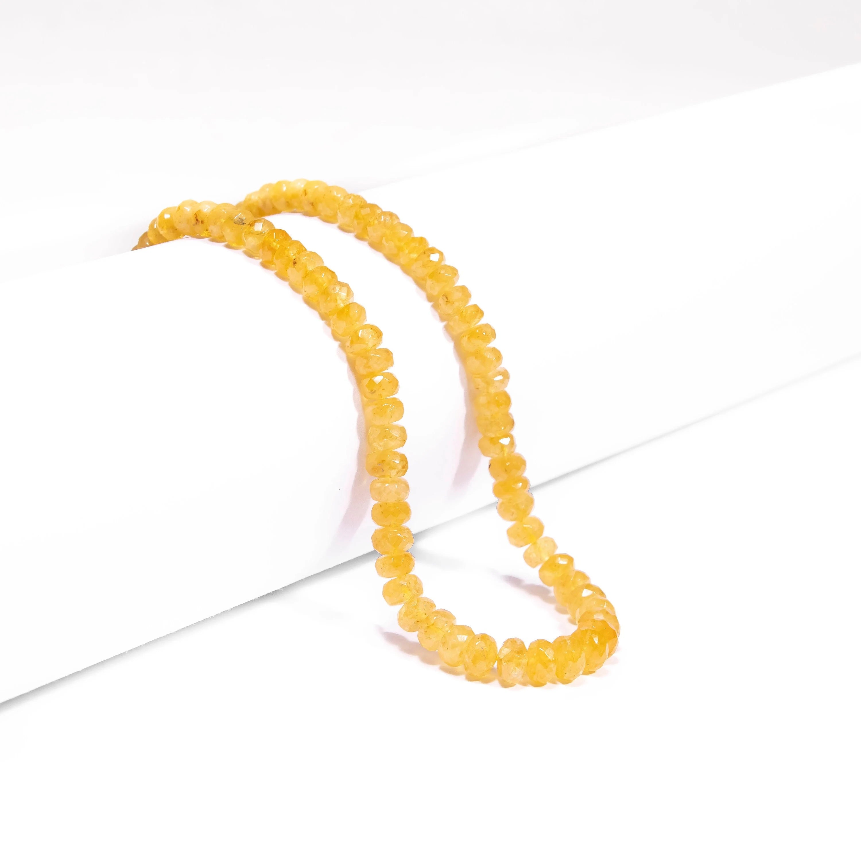 AA Quality Yellow Aquamarine Heliodor Faceted Beads, 3.5 mm To 6 mm Beads, SKU2410