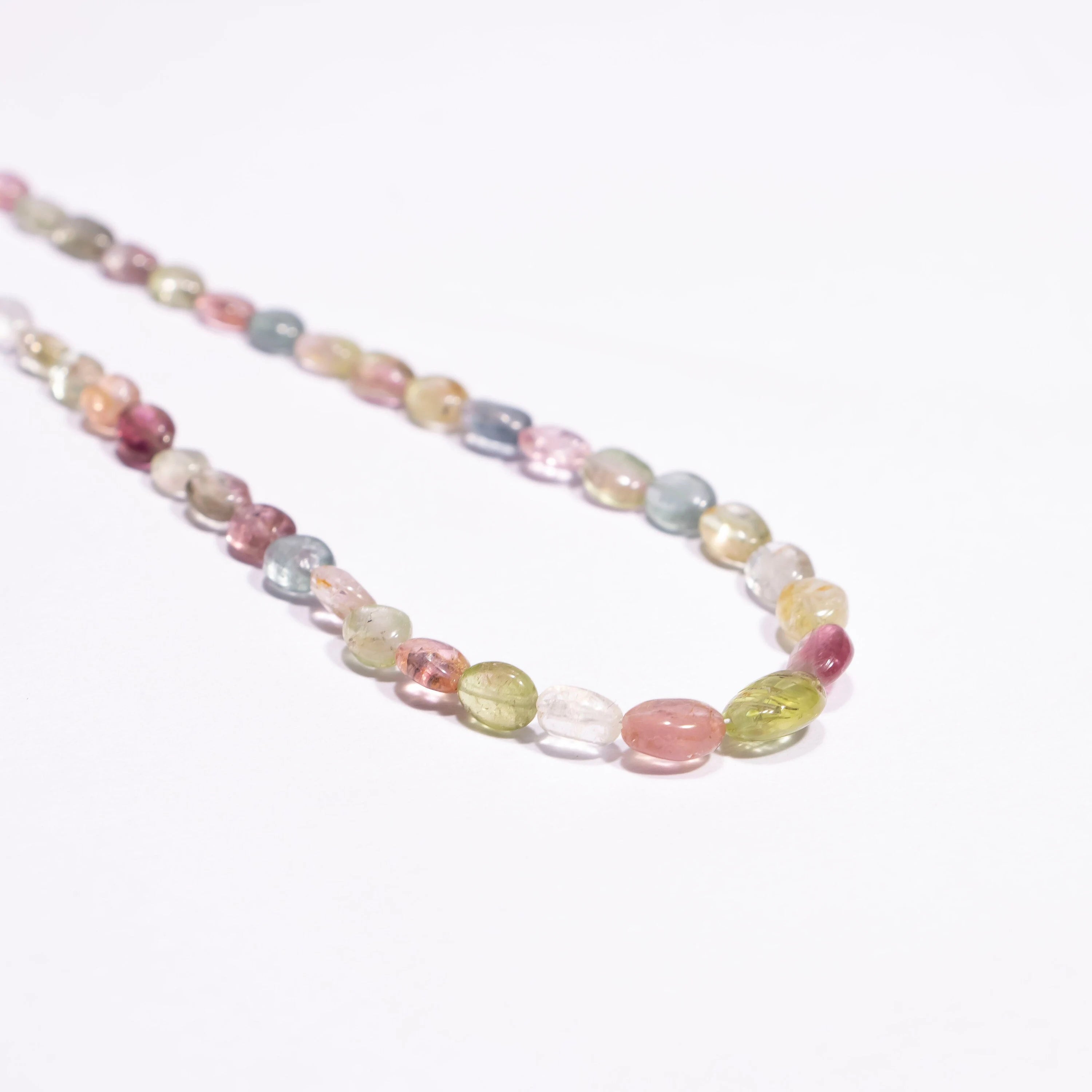 Multi Tourmaline Plain Oval Beads, Handmade Gemstone Beads, Unique Tourmaline Jewelry, SKU2422