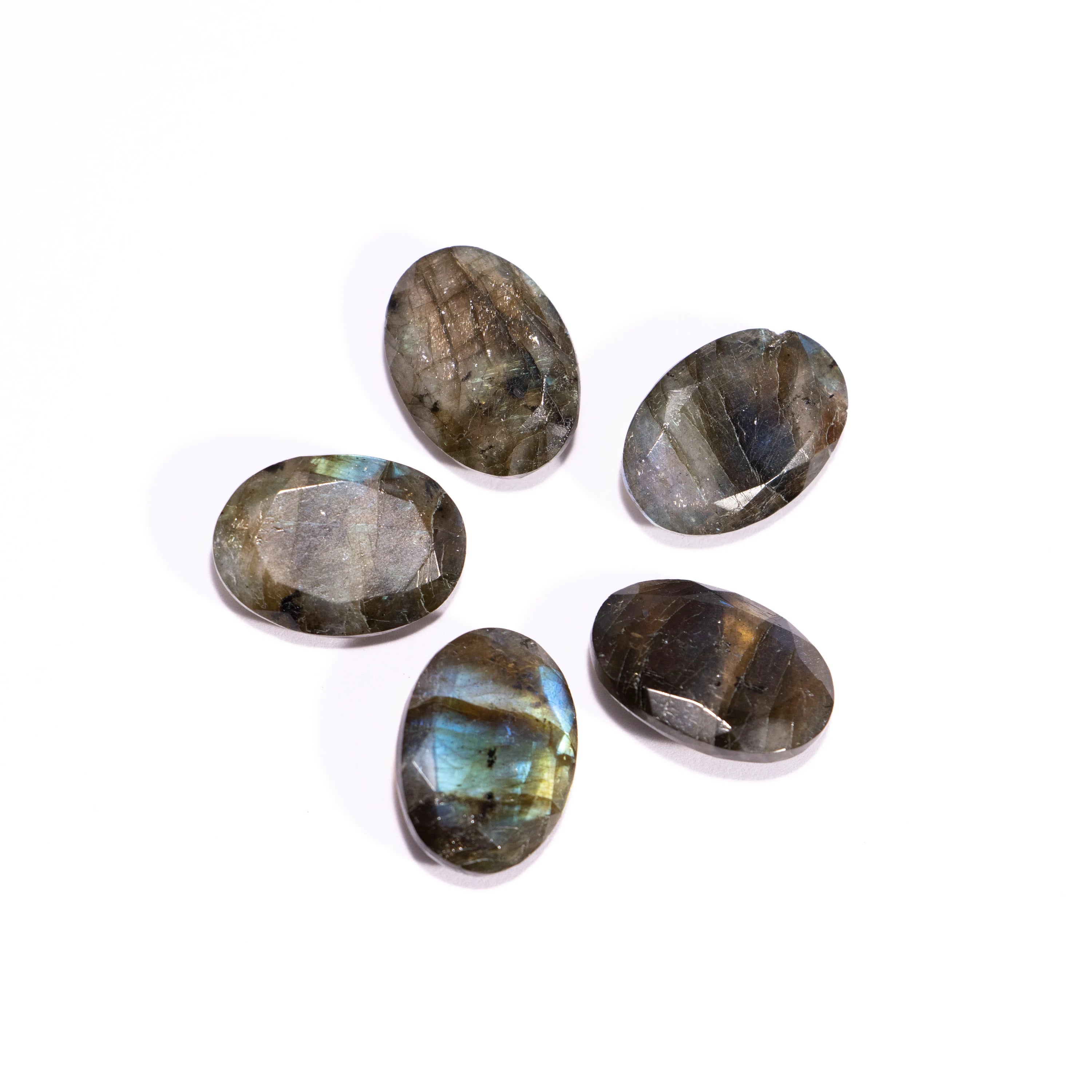 Labradorite Faceted Oval Shape Cabochon, Labradorite Oval Cabs Ring Stone, Loose Gemstone, Labradorite Jewelry Making Gemstone