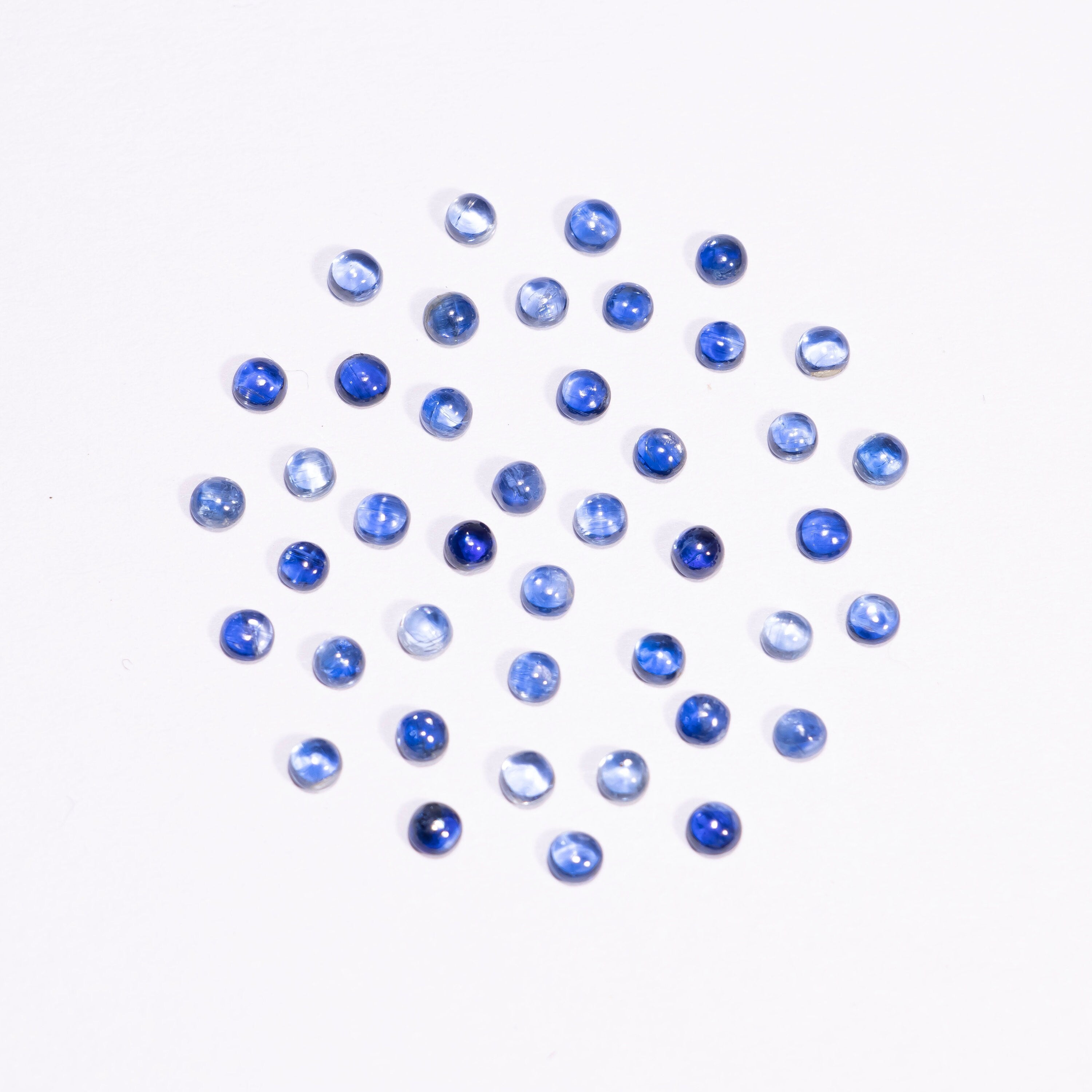 Kyanite Smooth Round Shape Cabochon Loose Calibrated Gemstone, Natural Kyanite for Jewelry, SKU2346