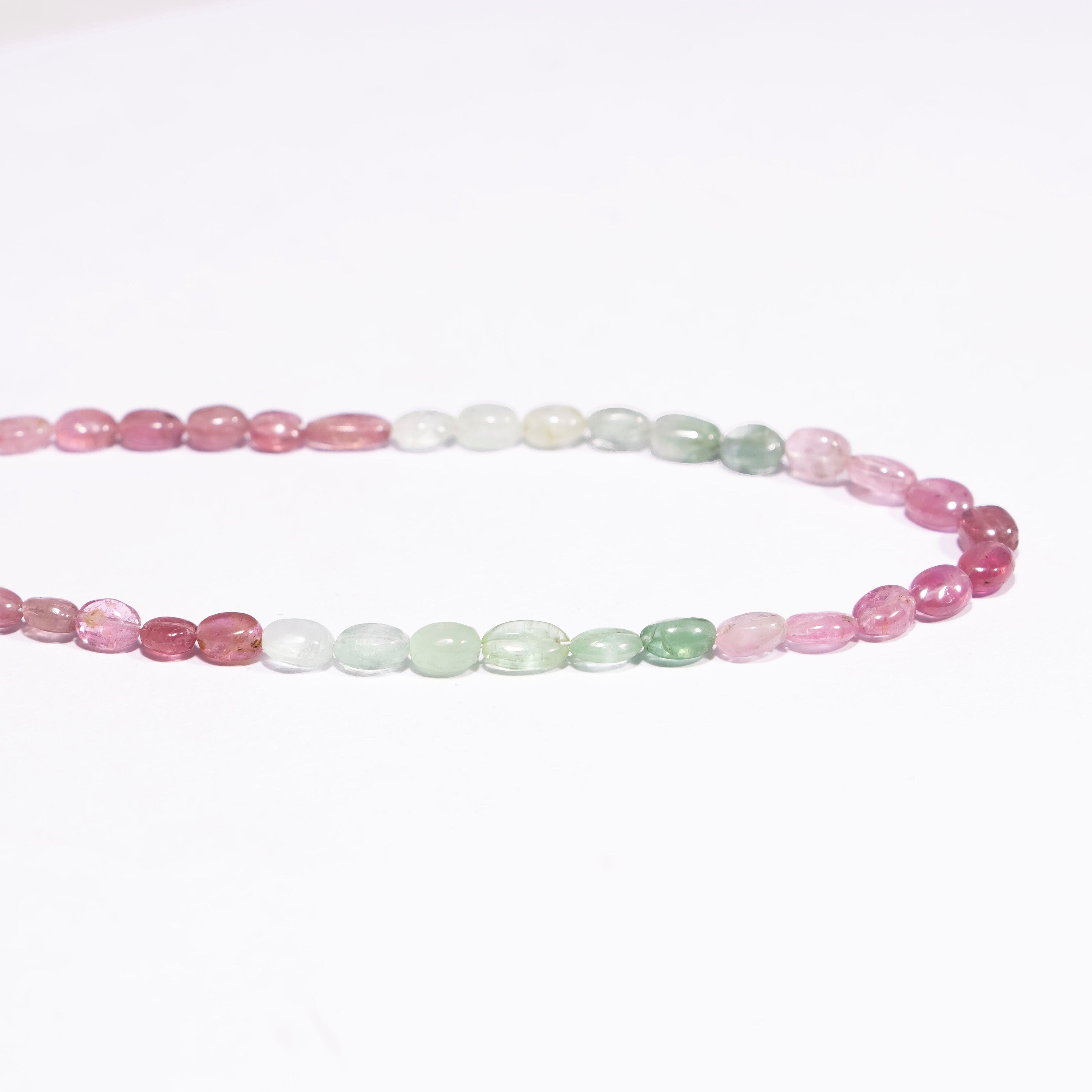 Pink Tourmaline Shaded Plain Oval Beads, Unique Jewelry, Genuine Tourmaline Gemstone Beads, SKU2423