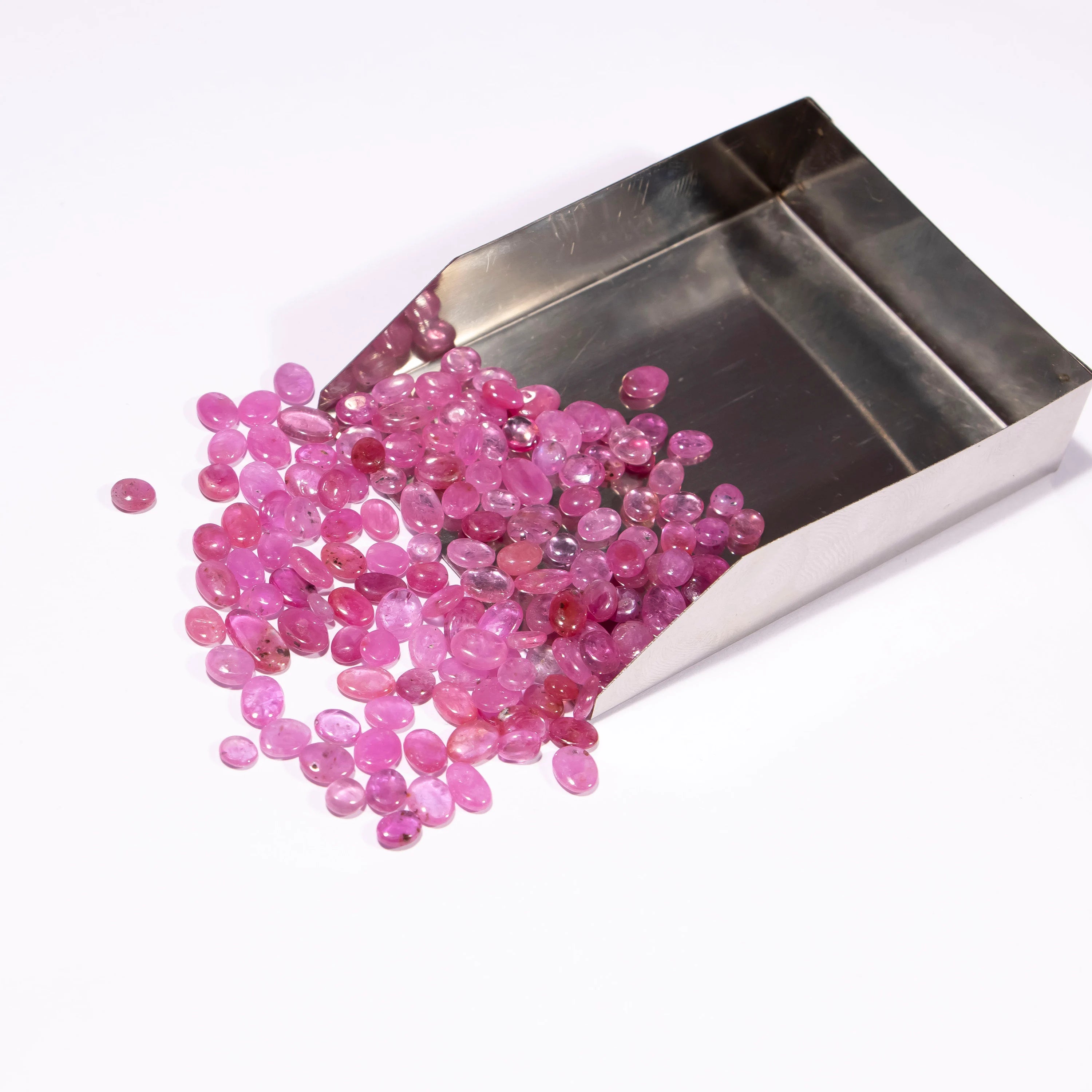 AA Quality Pink Sapphire Smooth Slices, Natural Loose Sapphire Gemstone, SKU2184