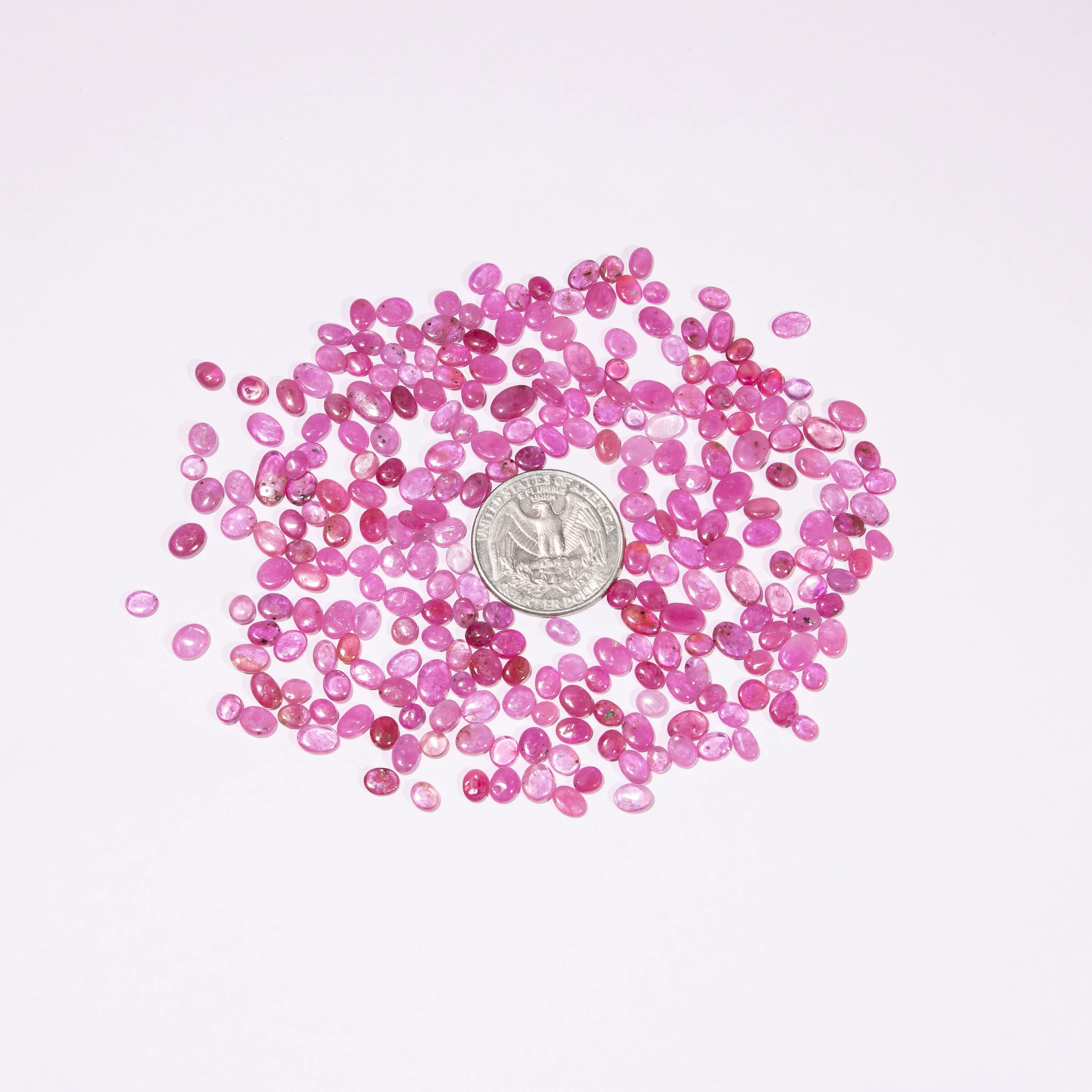 AA Quality Pink Sapphire Smooth Slices, Natural Loose Sapphire Gemstone, SKU2184