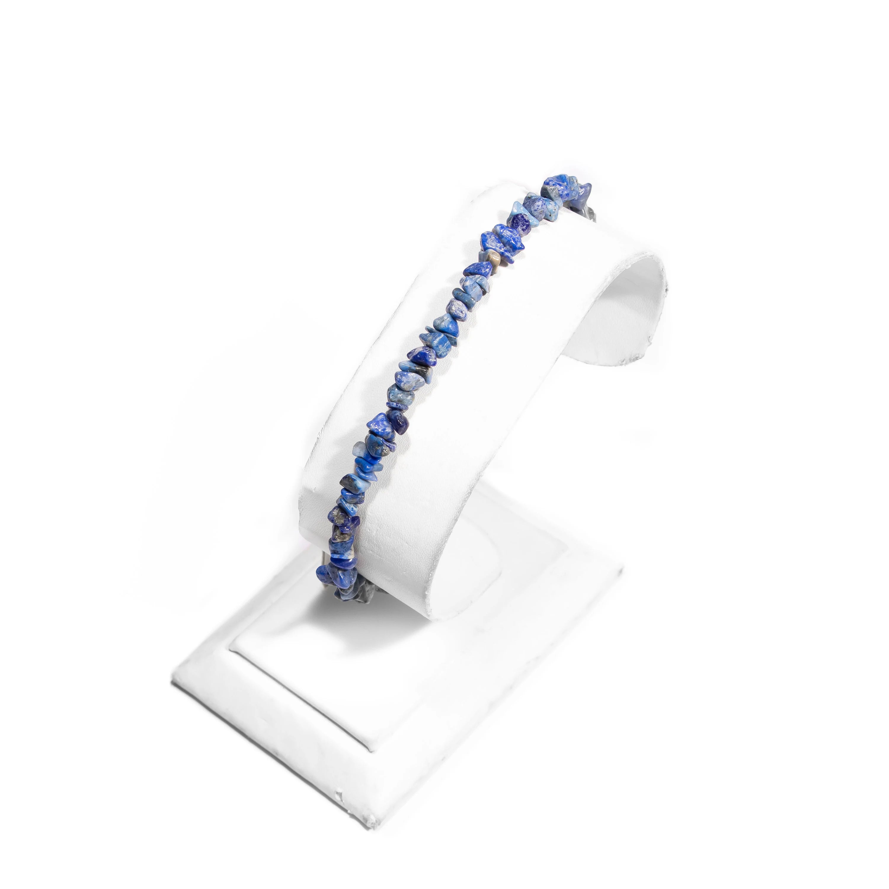 Lapis Lazuli Smooth Uncut Beads Bracelet, 3 mm - 5 mm, SKU2436