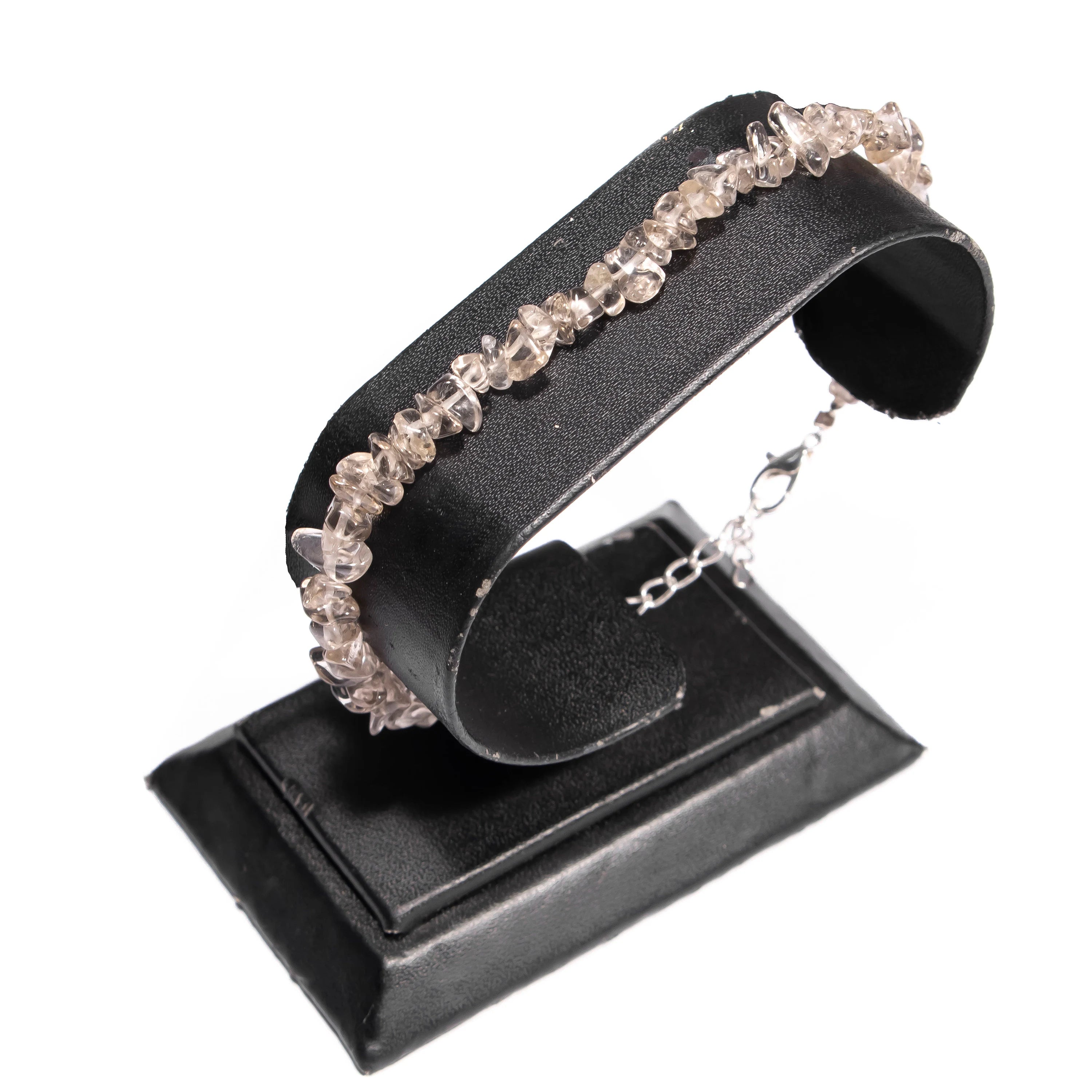 Smoky Quartz Smooth Uncut Beads Bracelet, 4 mm - 6 mm, SKU2442