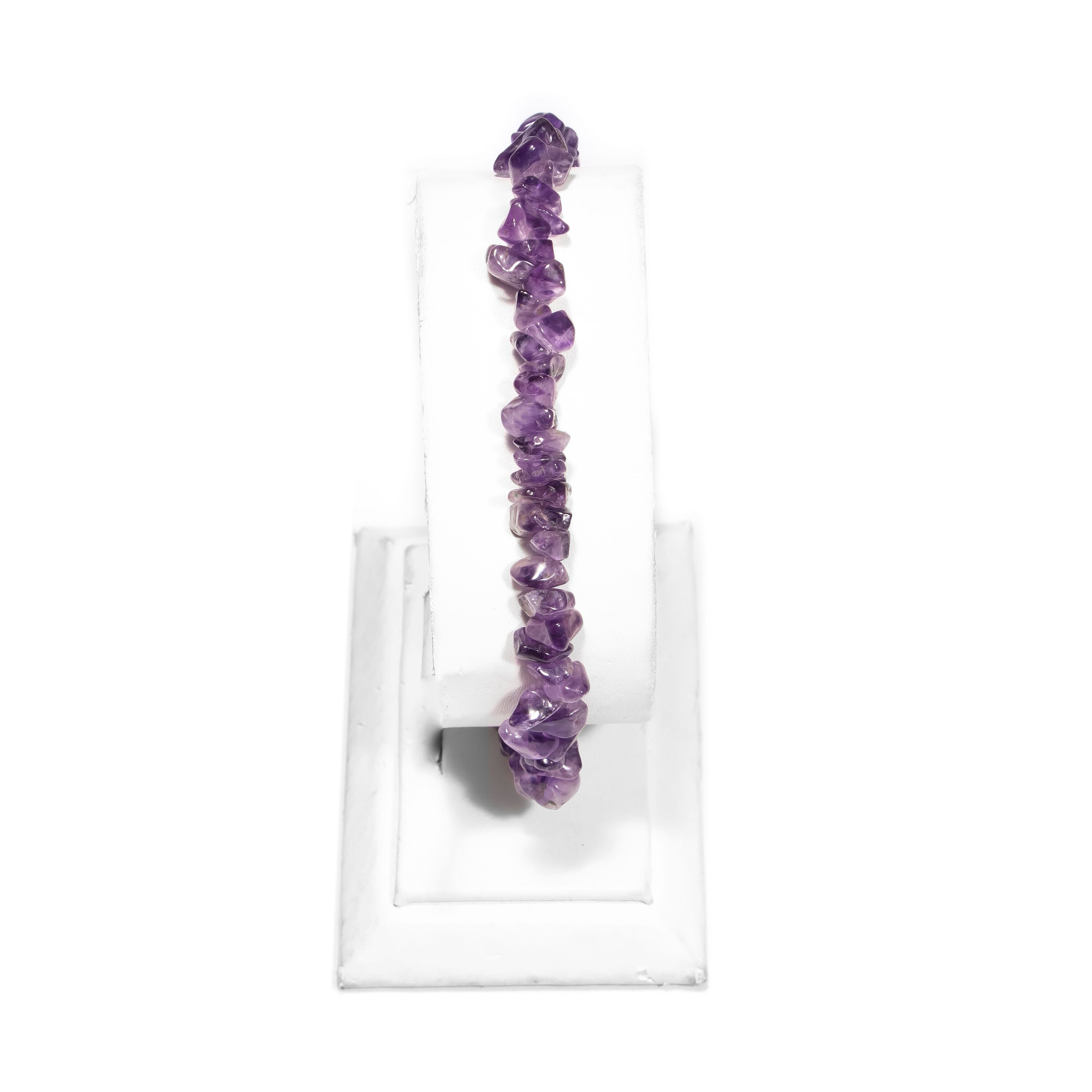 Amethyst Smooth Nuggets Beads Bracelet, 4 mm to 6 mm, SKU2446