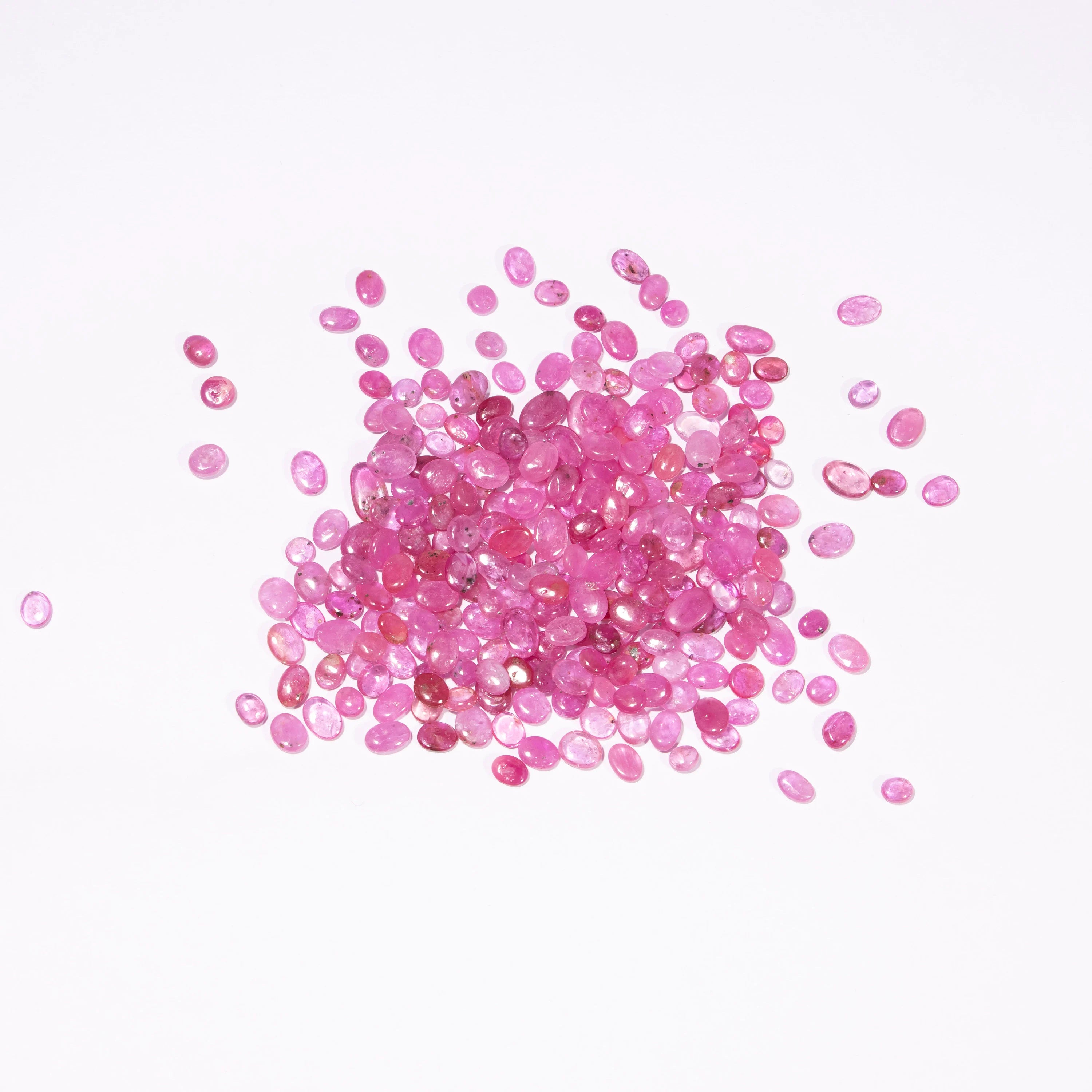 AA Quality Pink Sapphire Smooth Slices, Natural Loose Sapphire Gemstone, SKU2184