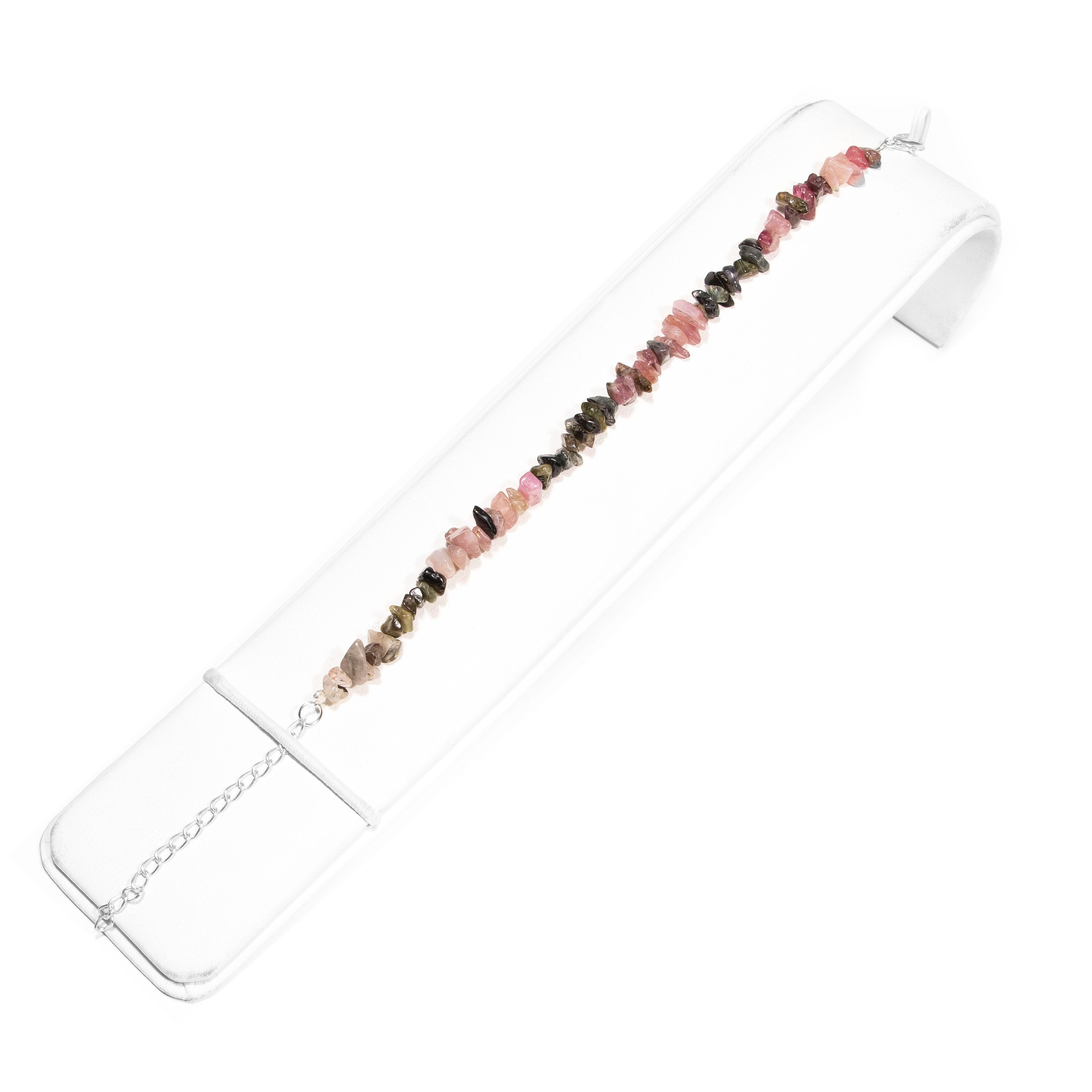Multi Tourmaline Uncut Beads Bracelet, 4 mm - 6 mm, Tourmaline Uncut  Bracelet, SKU2448