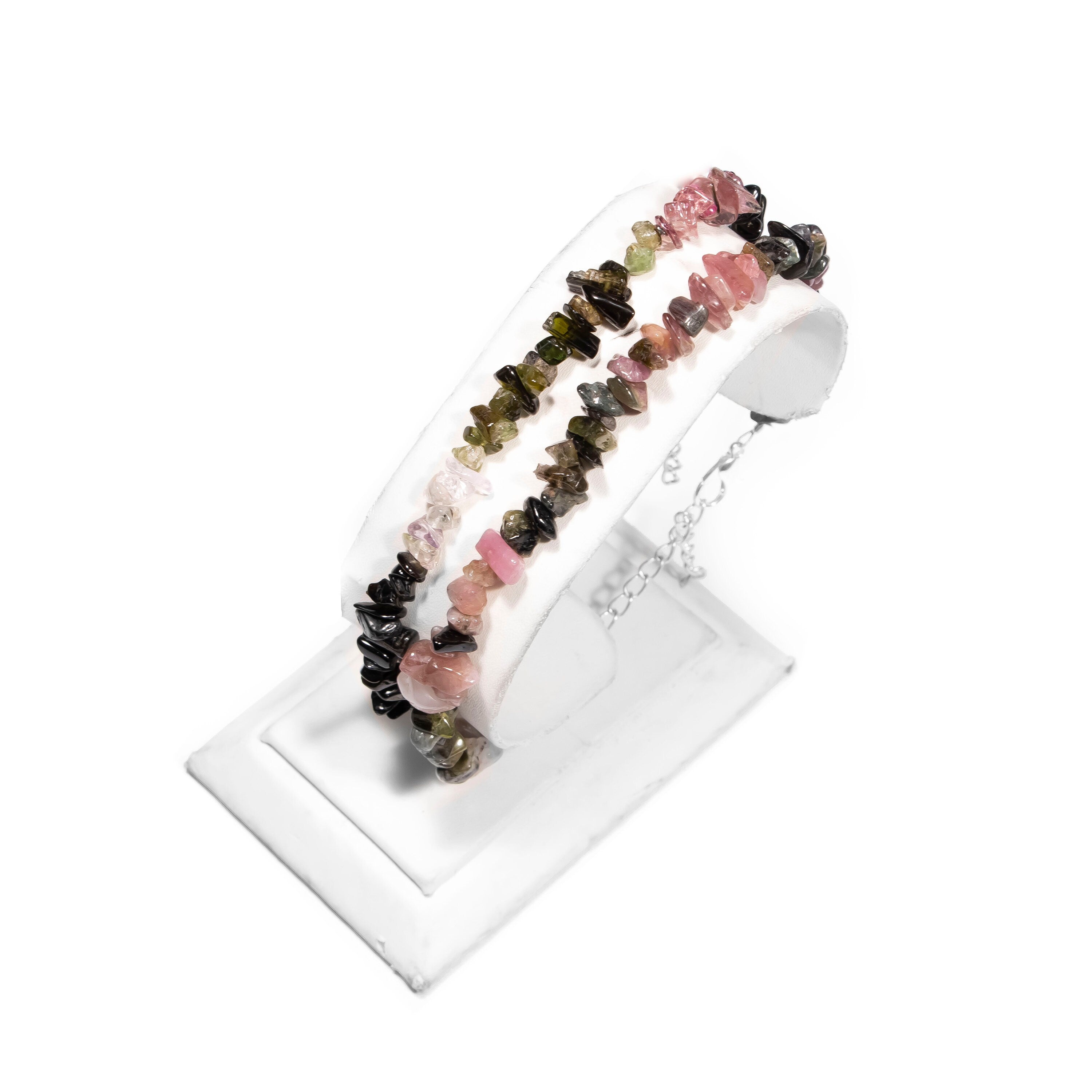 Multi Tourmaline Uncut Beads Bracelet, 4 mm - 6 mm, Tourmaline Uncut  Bracelet, SKU2448
