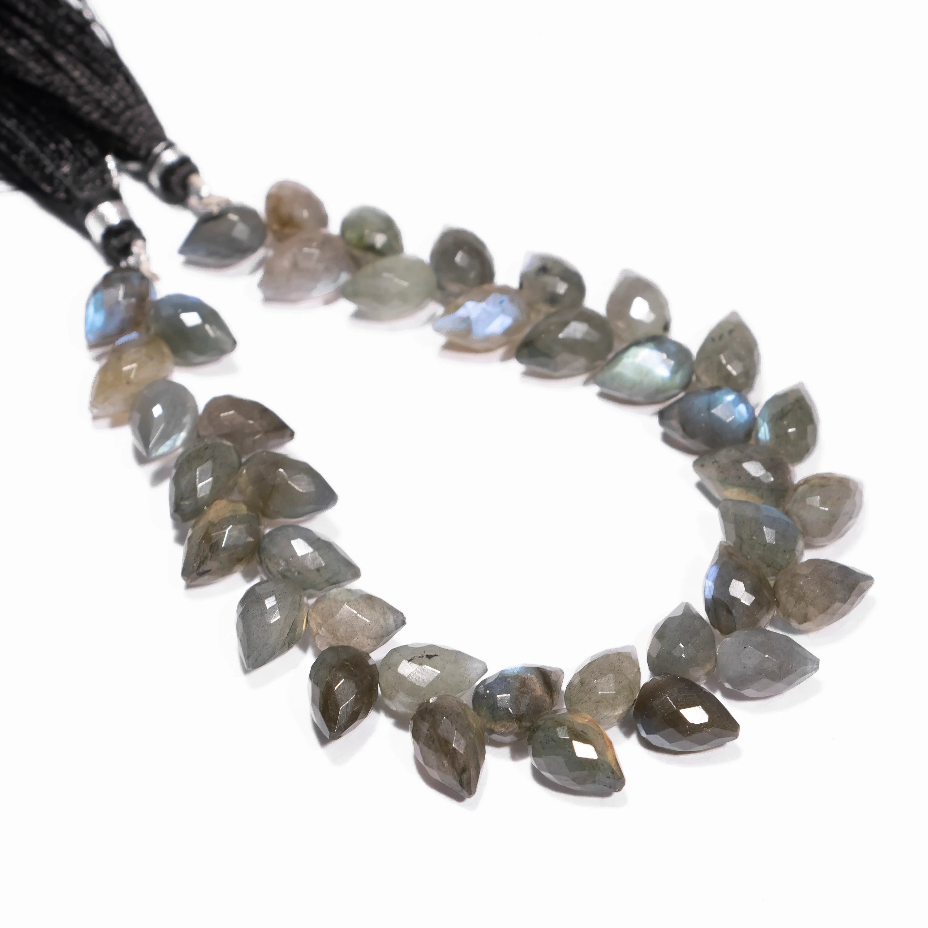 AA Quality Labradorite Faceted Tulip Drops, Labradorite Faceted Drops, SKU2457