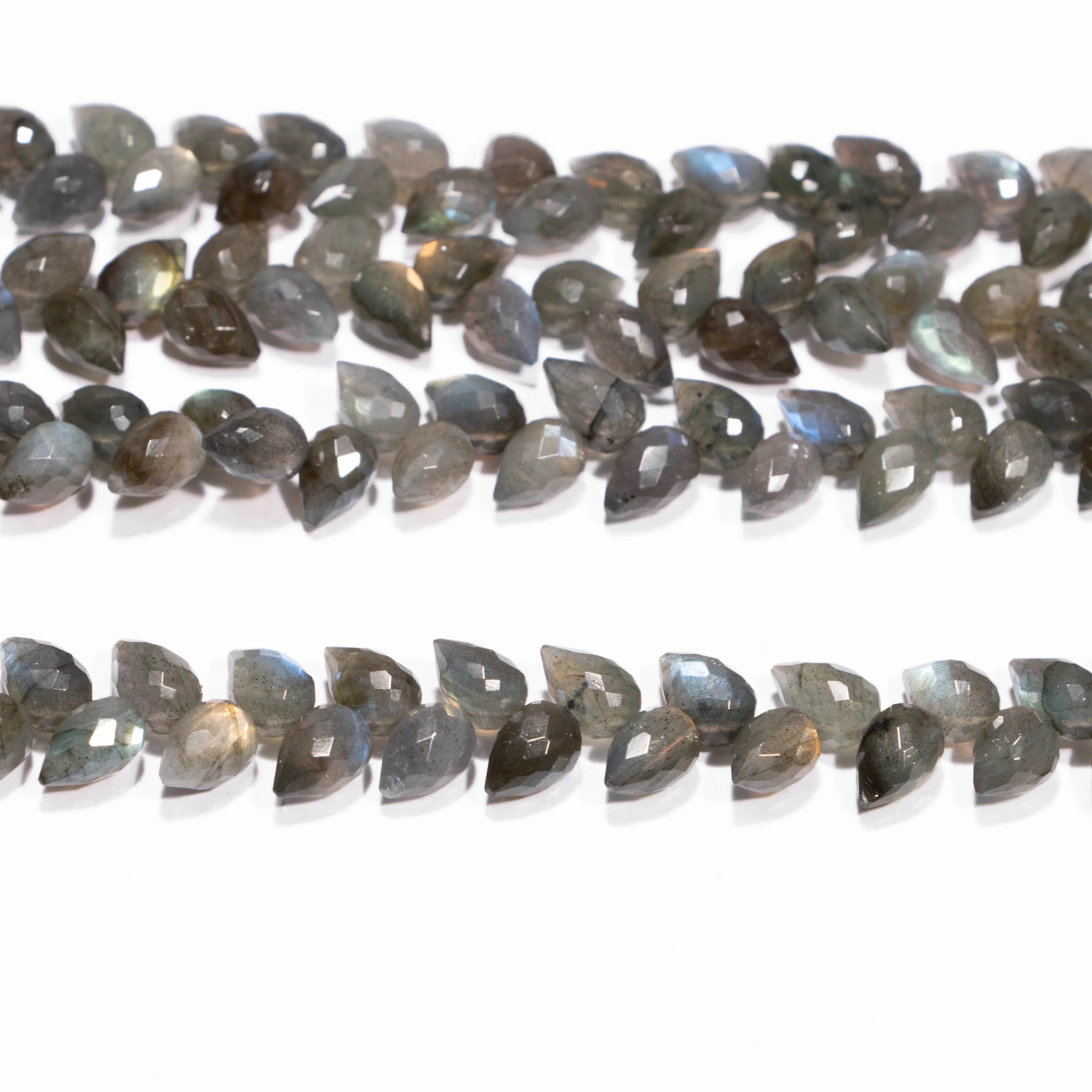 AA Quality Labradorite Faceted Tulip Drops, Labradorite Faceted Drops, SKU2457