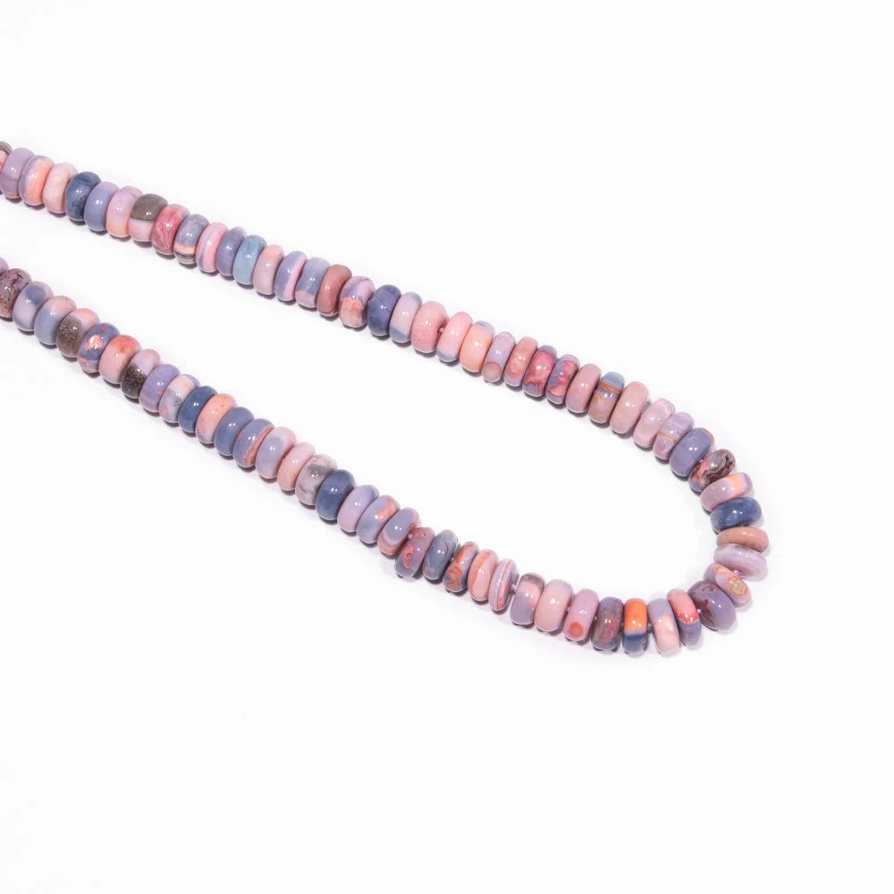 Multi Color Opal Smooth Rondelle Beads, Fancy Color Opal Beads, Opal Smooth Beads, Opal Rondelle Beads, Opal Jewelry Making Beads, SKU2475