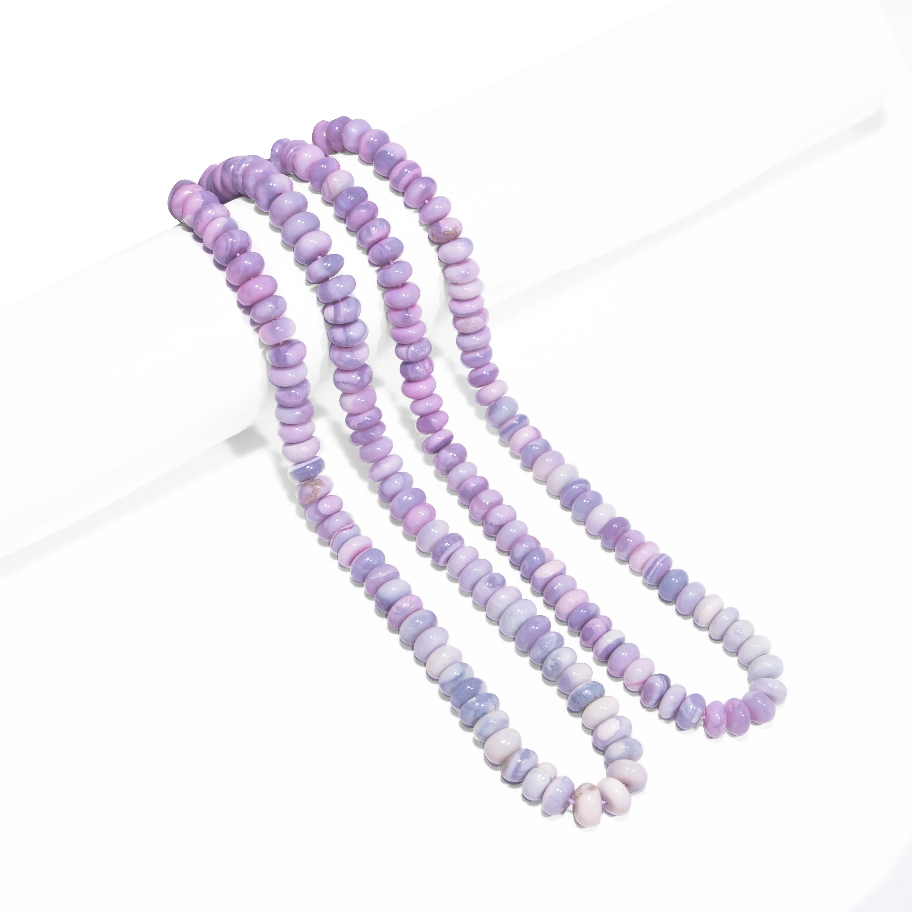 Purple Opal Smooth Rondelle Beads, Fancy Color Opal Beads, Opal Smooth Beads, Opal Rondelle Beads, Opal Jewelry Making Beads, SKU2473
