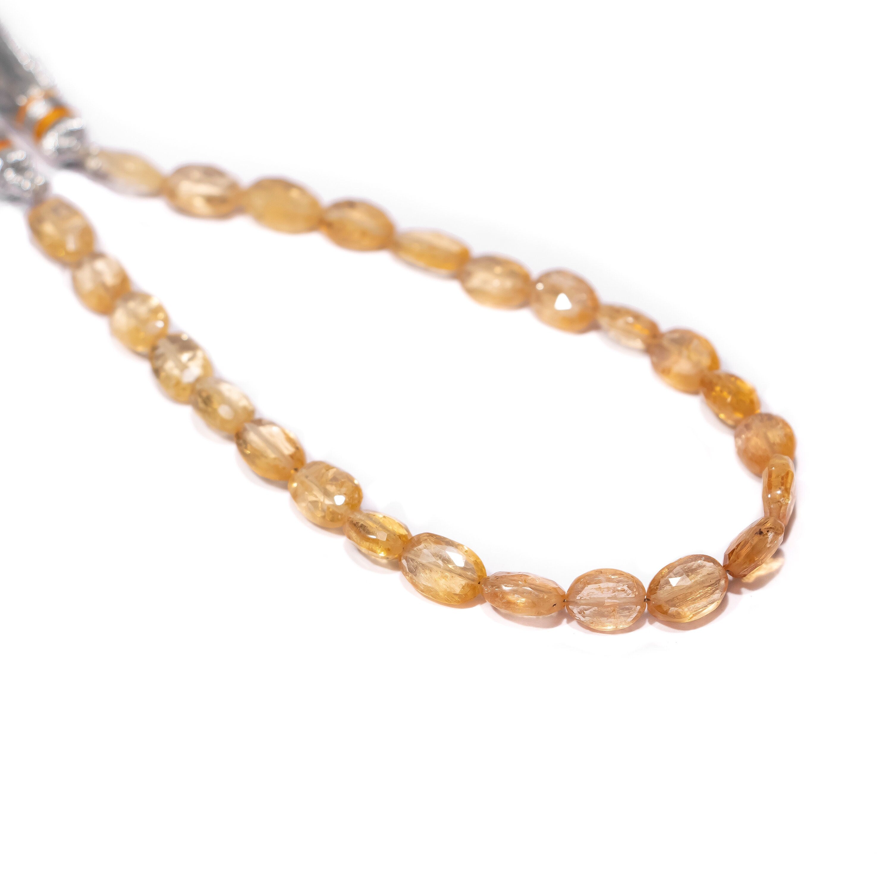Natural Imperial Topaz Faceted Oval Beads Briolettes, Topaz Gemstone Beads AA Quality, SKU2351