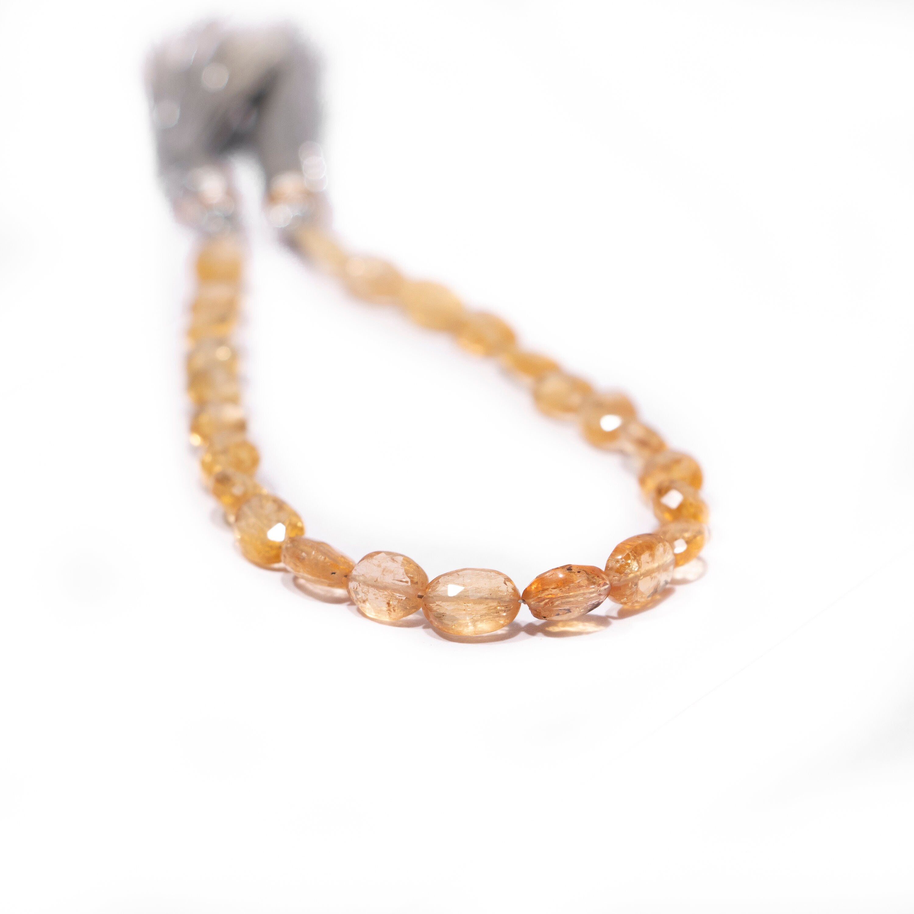 Natural Imperial Topaz Faceted Oval Beads Briolettes, Topaz Gemstone Beads AA Quality, SKU2351