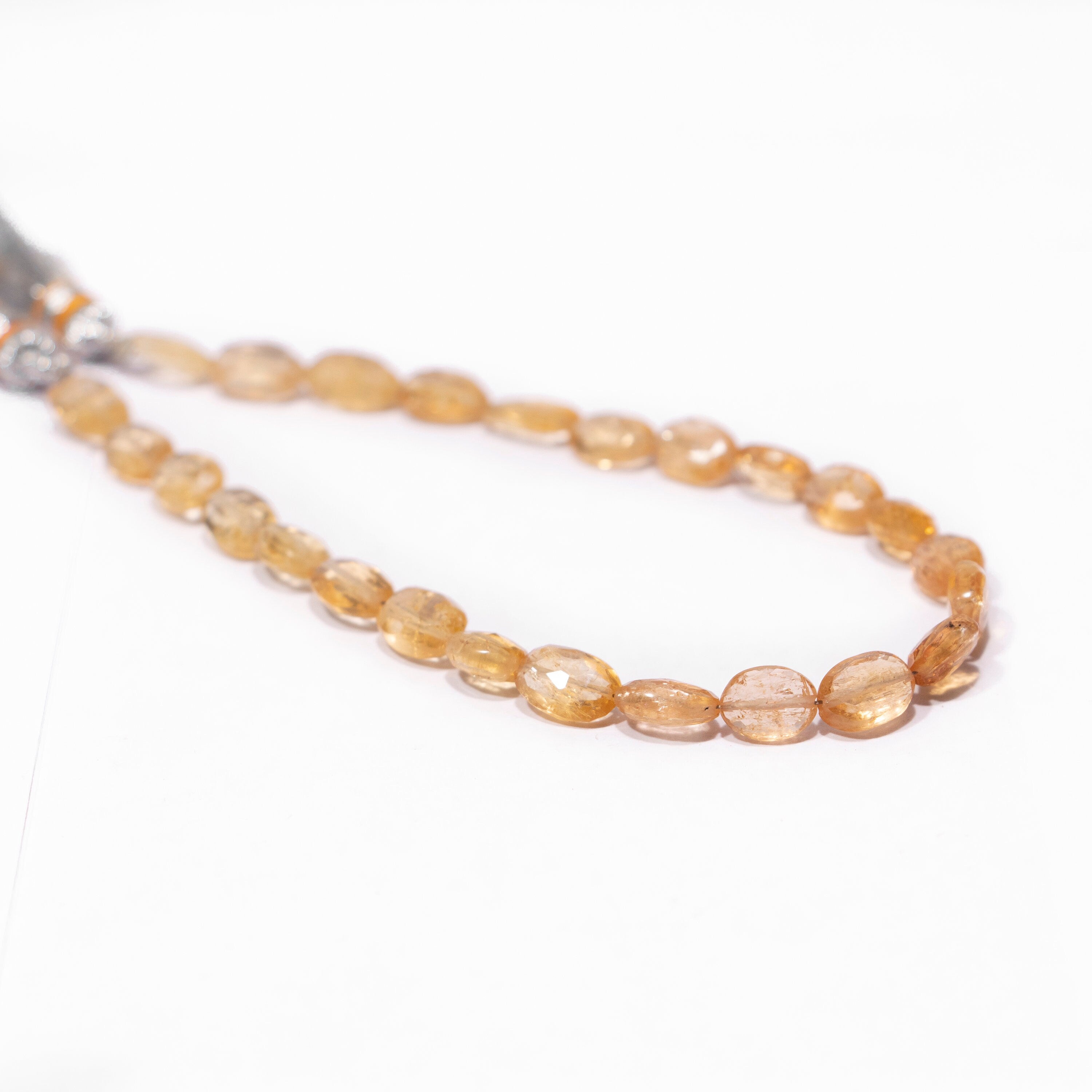 Natural Imperial Topaz Faceted Oval Beads Briolettes, Topaz Gemstone Beads AA Quality, SKU2351