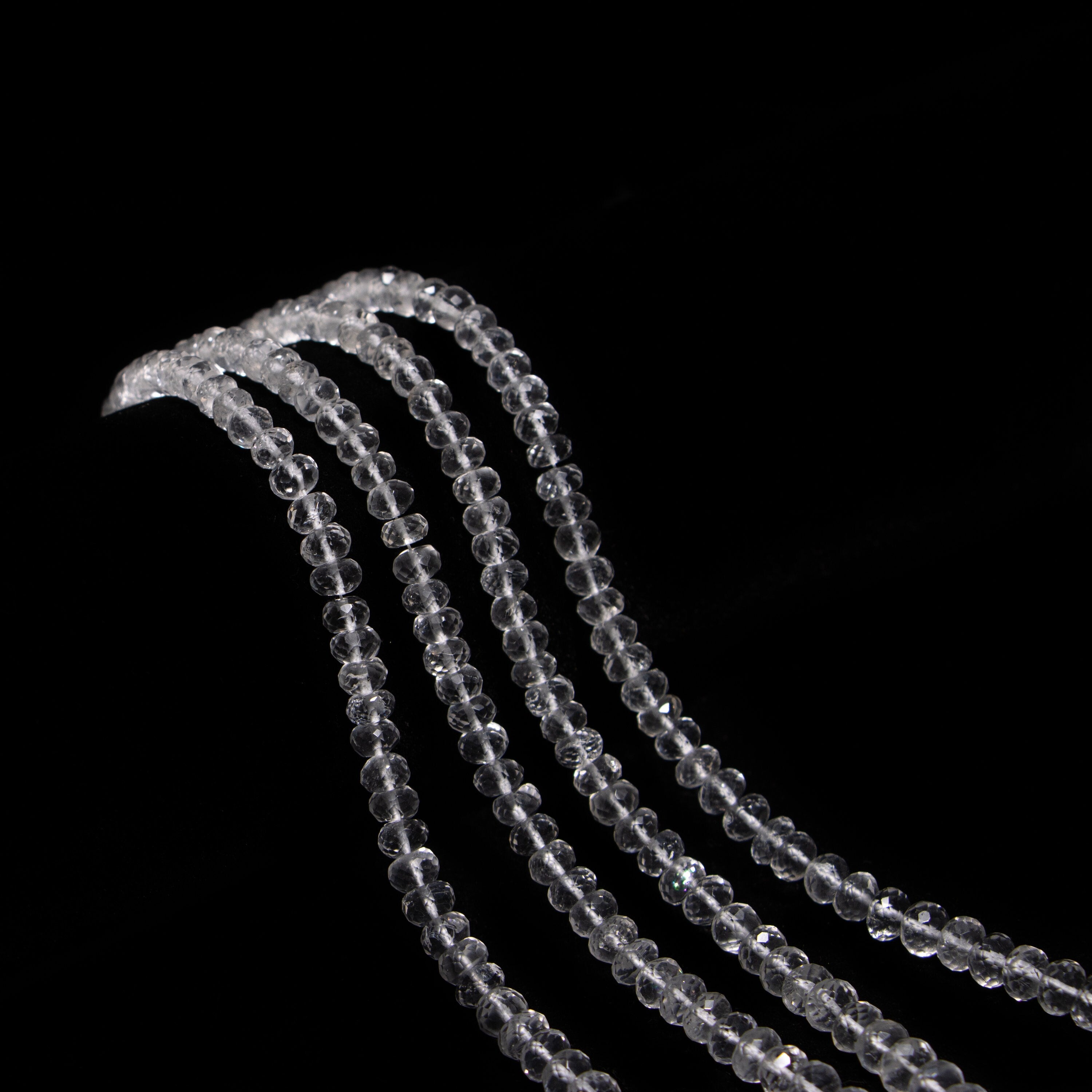 Hyalite Opal Faceted Rondelle Beads, Hyalite Opal Faceted Beads, SKU2378