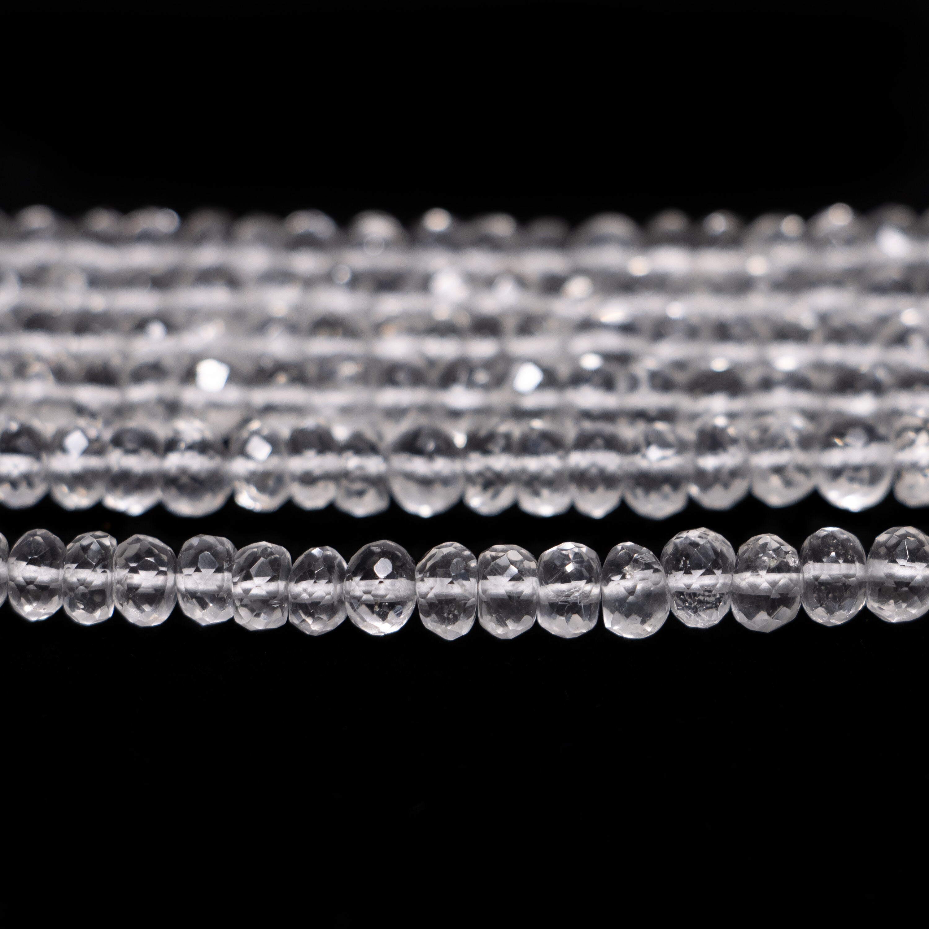 Hyalite Opal Faceted Rondelle Beads, Hyalite Opal Faceted Beads, SKU2378